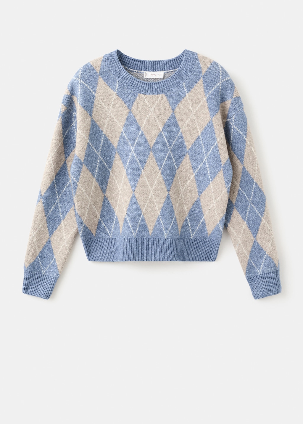 Rhombus design sweater
