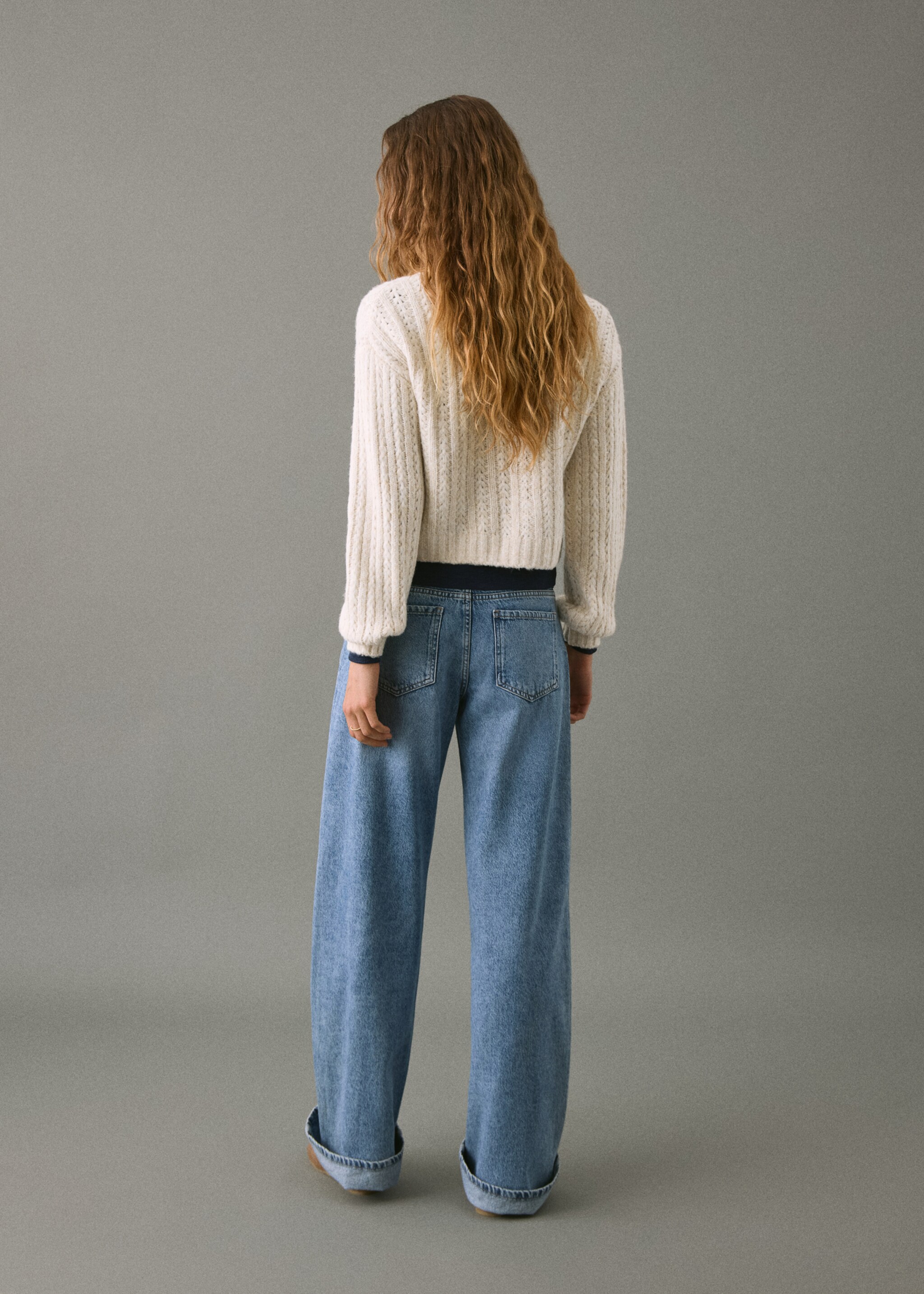 Sweater mimi - Reverse of the article, Ecru. Ref: 17008273-00.