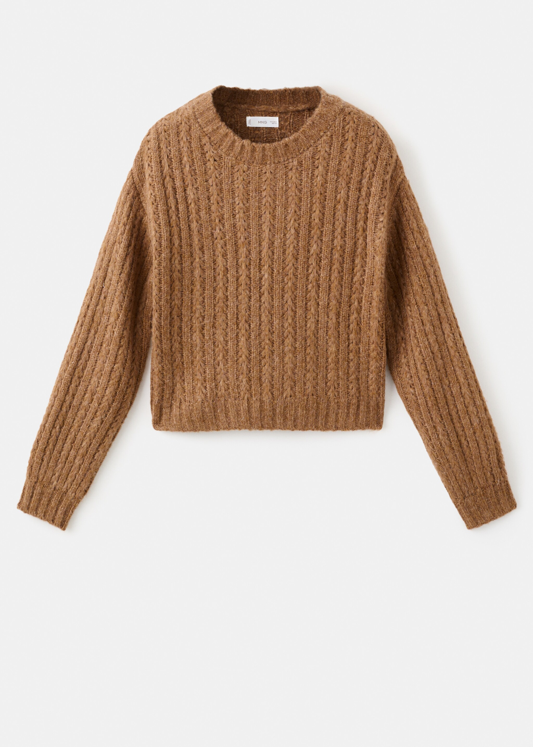 Chunky-knit sweater - Article without model, Caramel. Ref: 17008274-00.