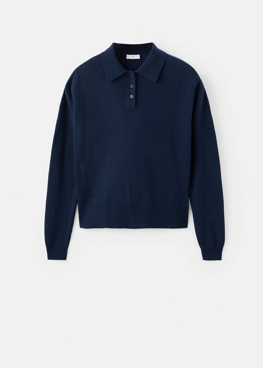 Knitted polo-neck sweater