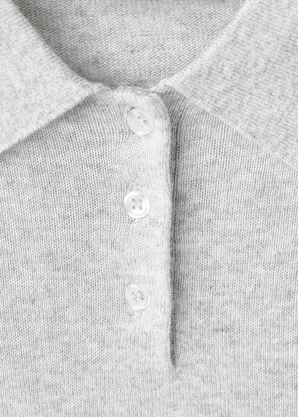 Knitted polo-neck sweater