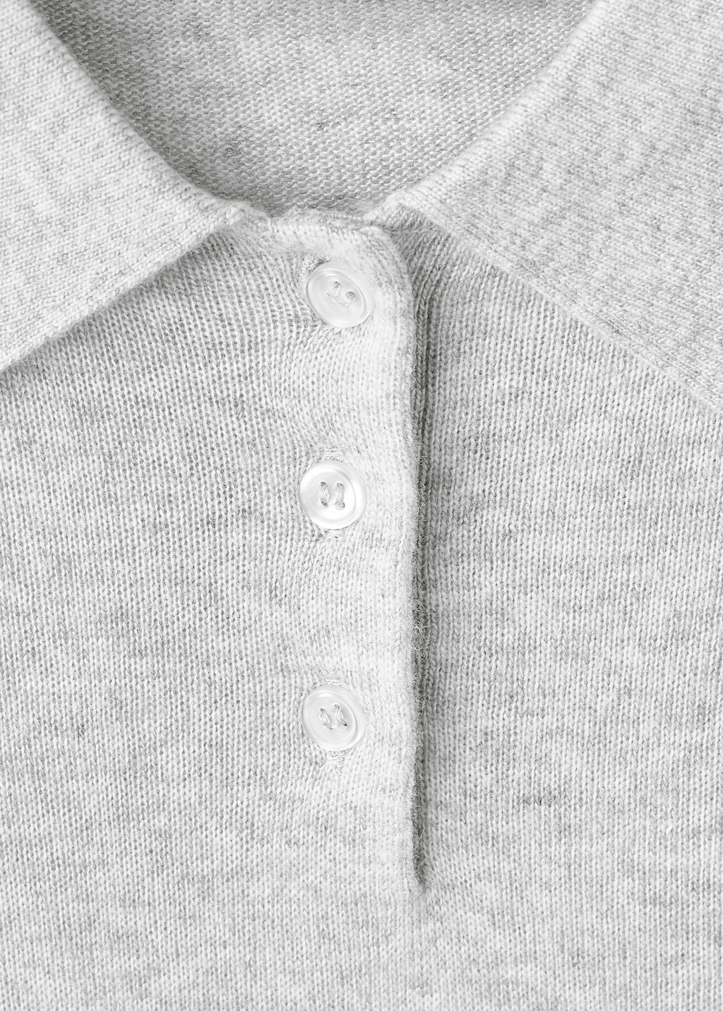 Knitted polo-neck sweater