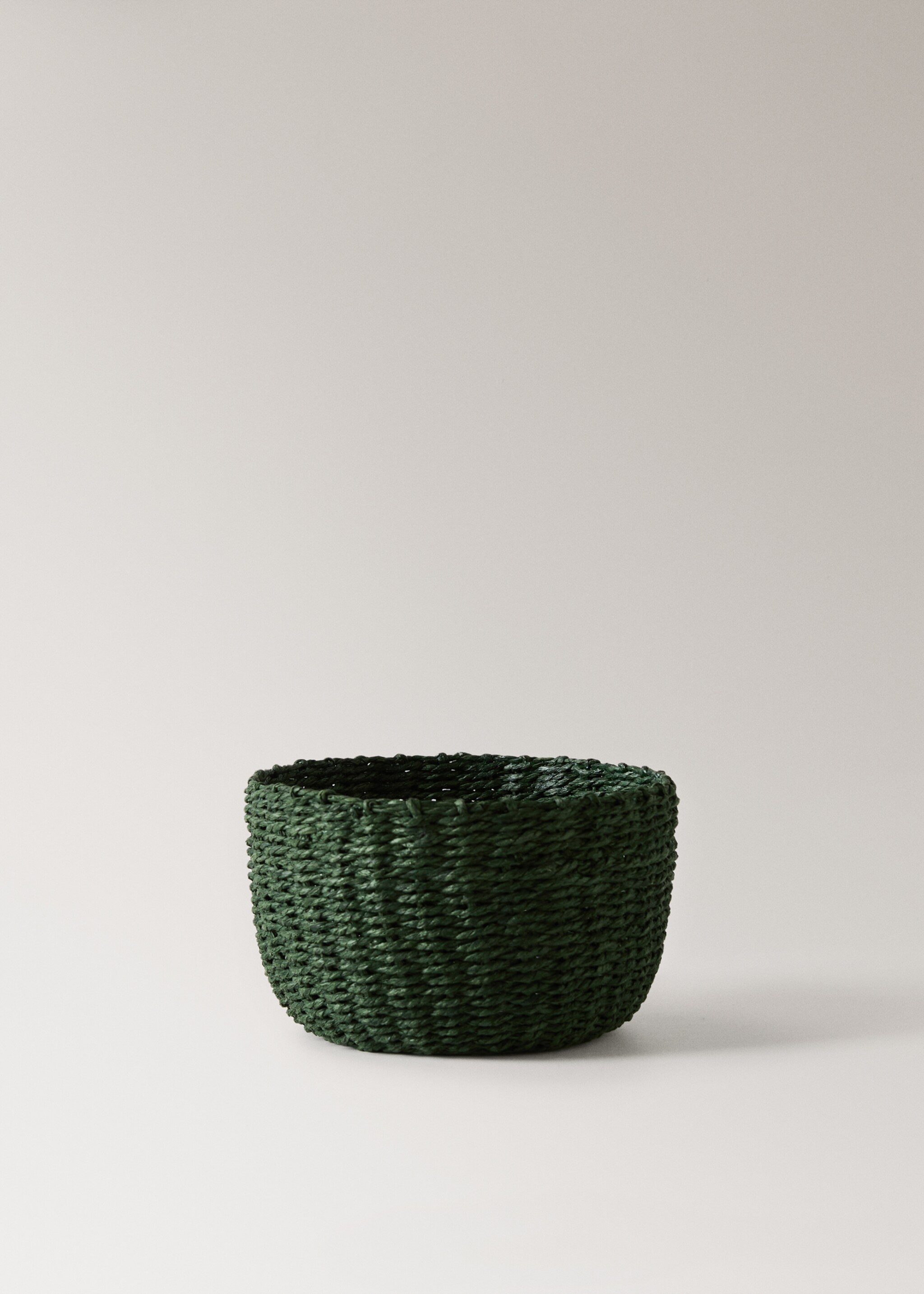 Round paper basket - Article without model, Green. Ref: 17008278-00.