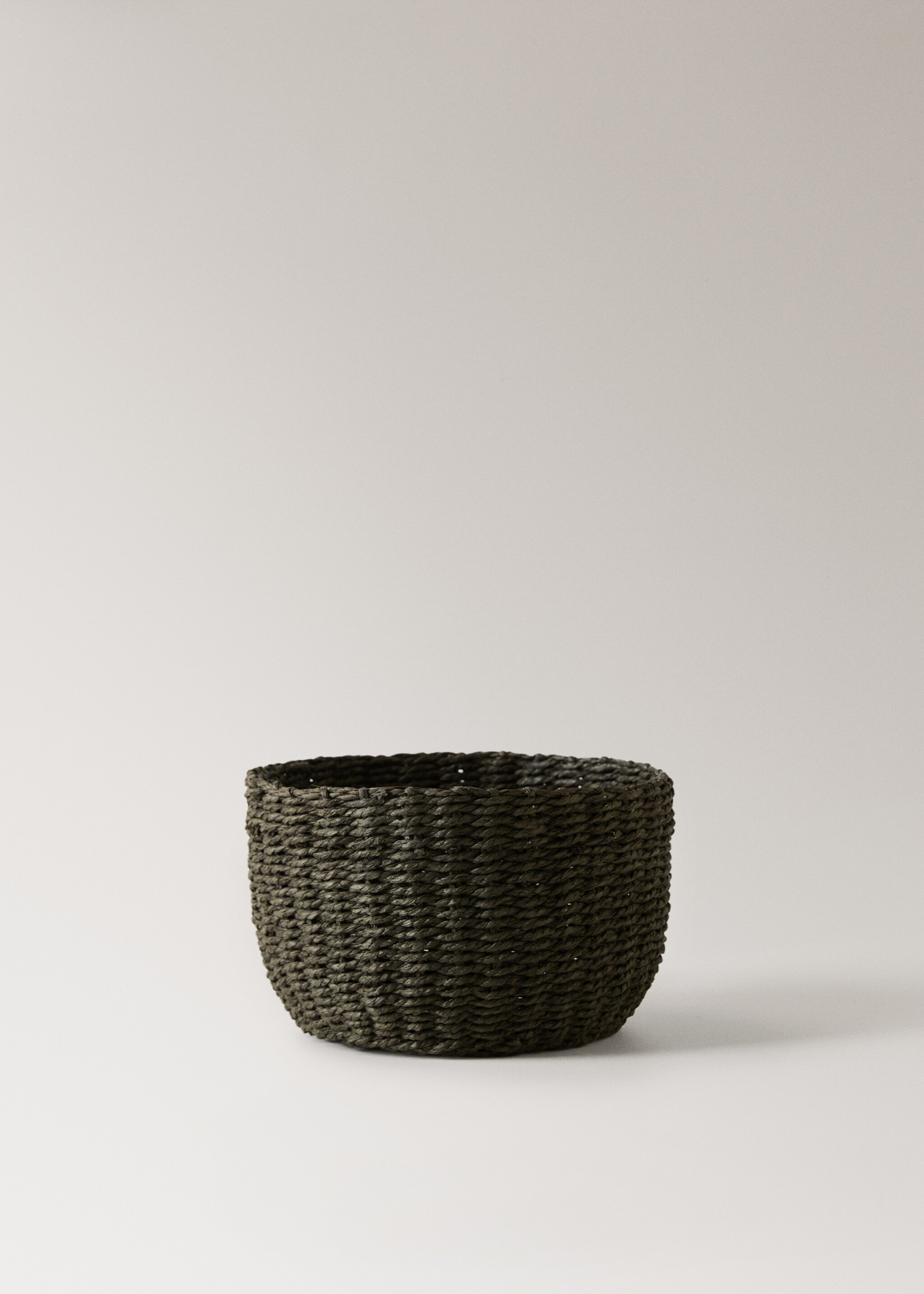 Round paper basket - Article without model, Grey. Ref: 17008278-00.
