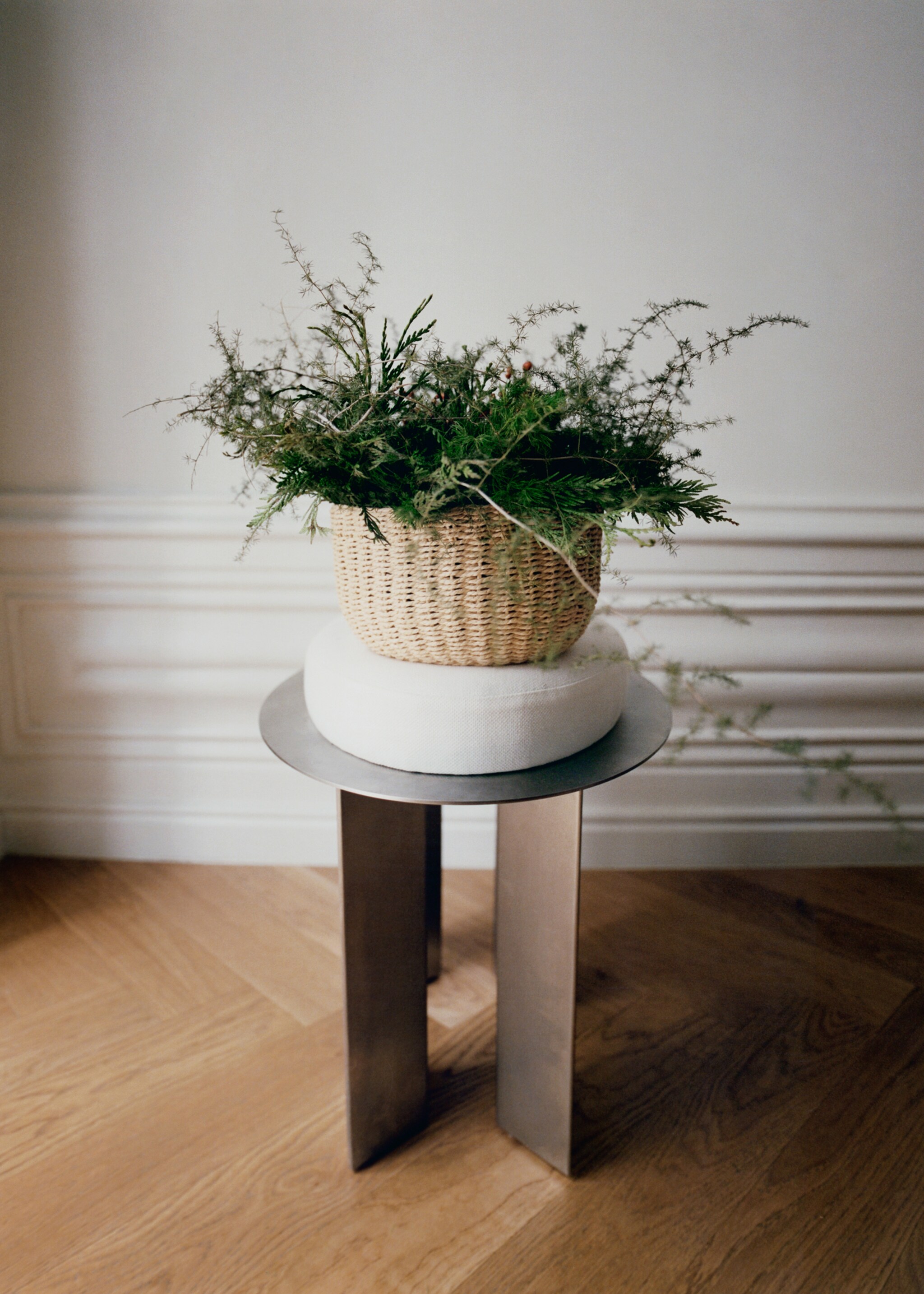 Round paper basket - Details of the article 6, White. Ref: 17008279-00.