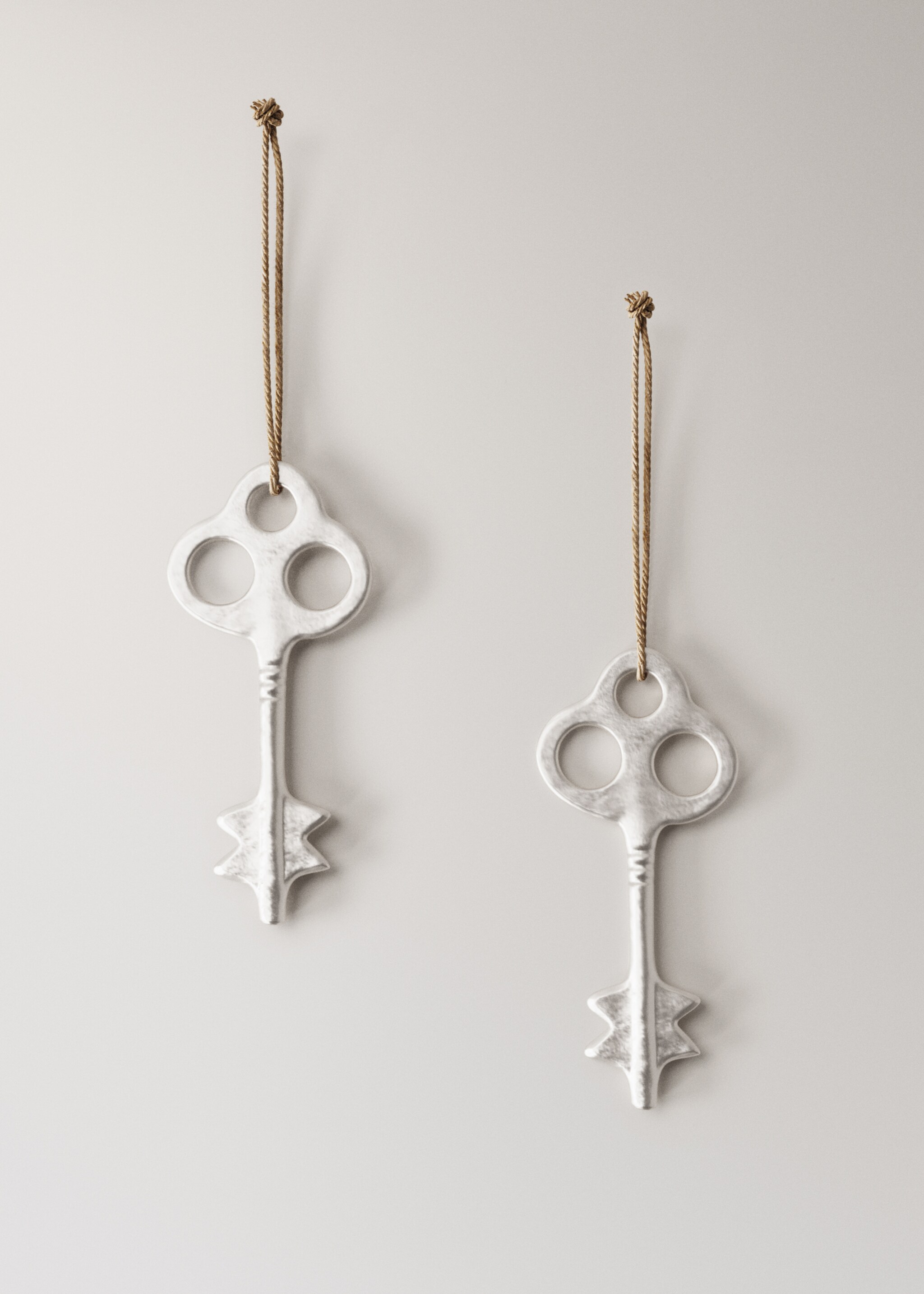 Tree decoration key set - Article without model, Silver. Ref: 17008295-00.