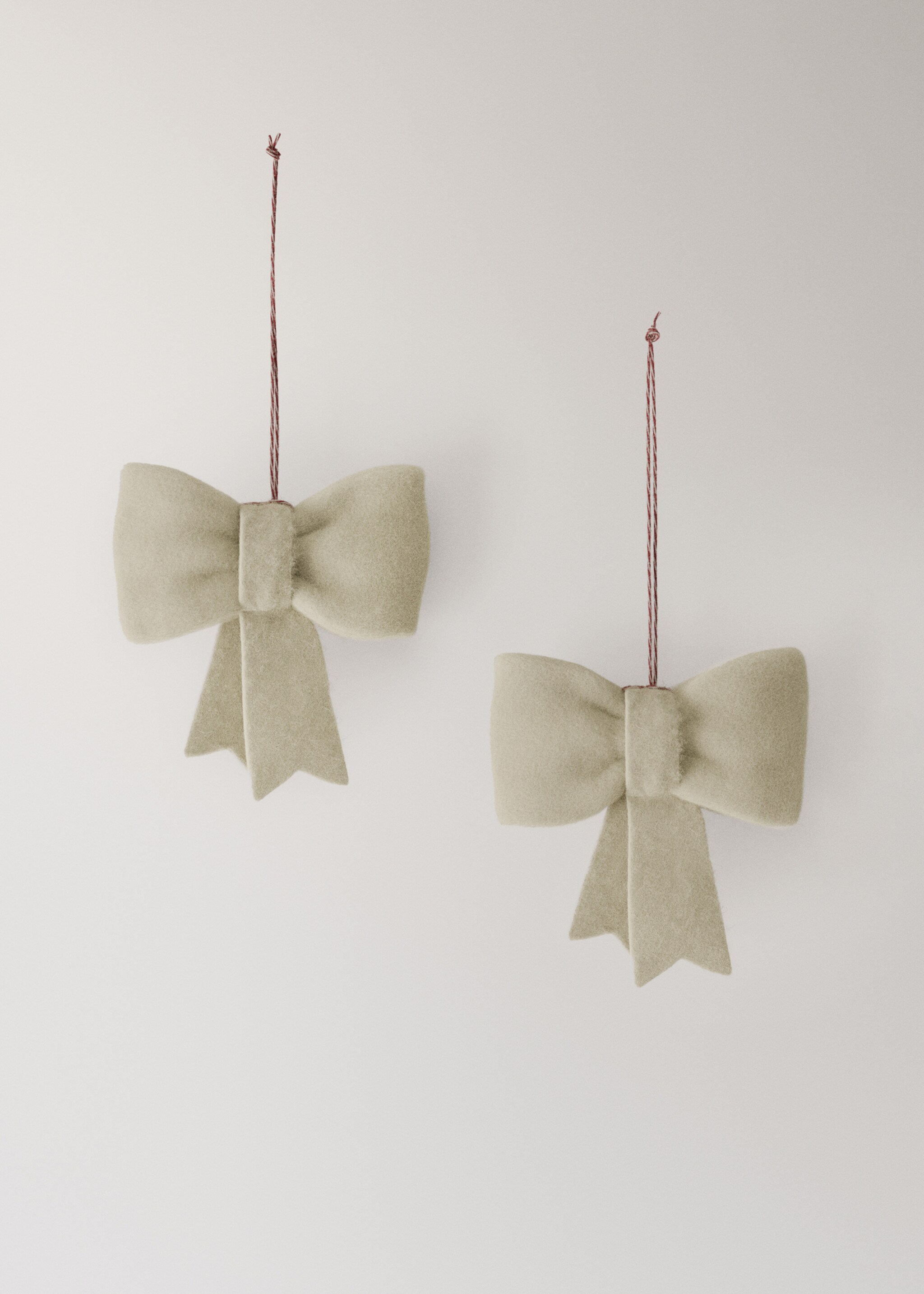 Felt bow decorations - Article without model, White. Ref: 17008296-00.