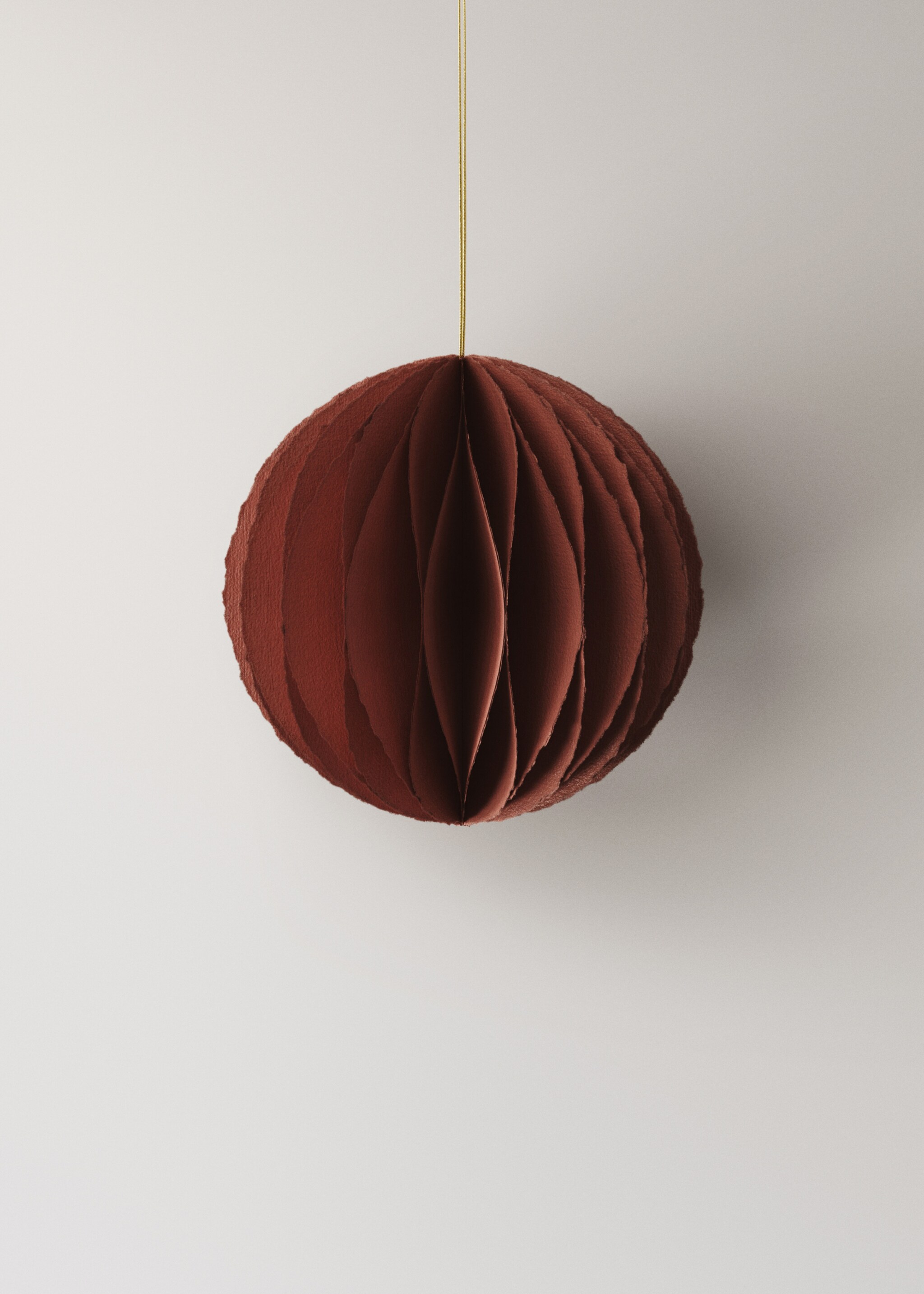 Spherical paper tree decoration - Article without model, Red. Ref: 17008297-00.