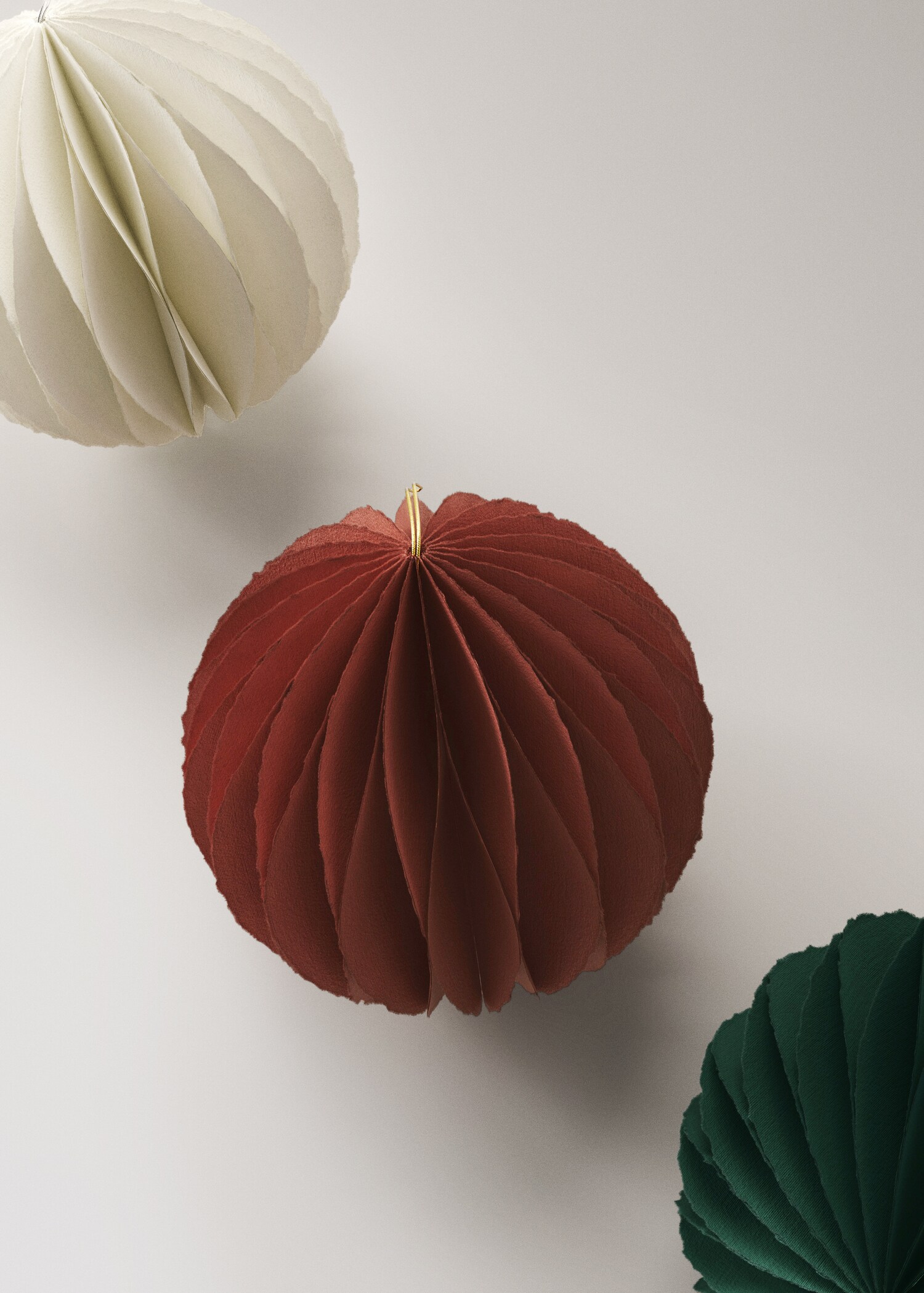 Spherical paper tree decoration - Details of the article 4