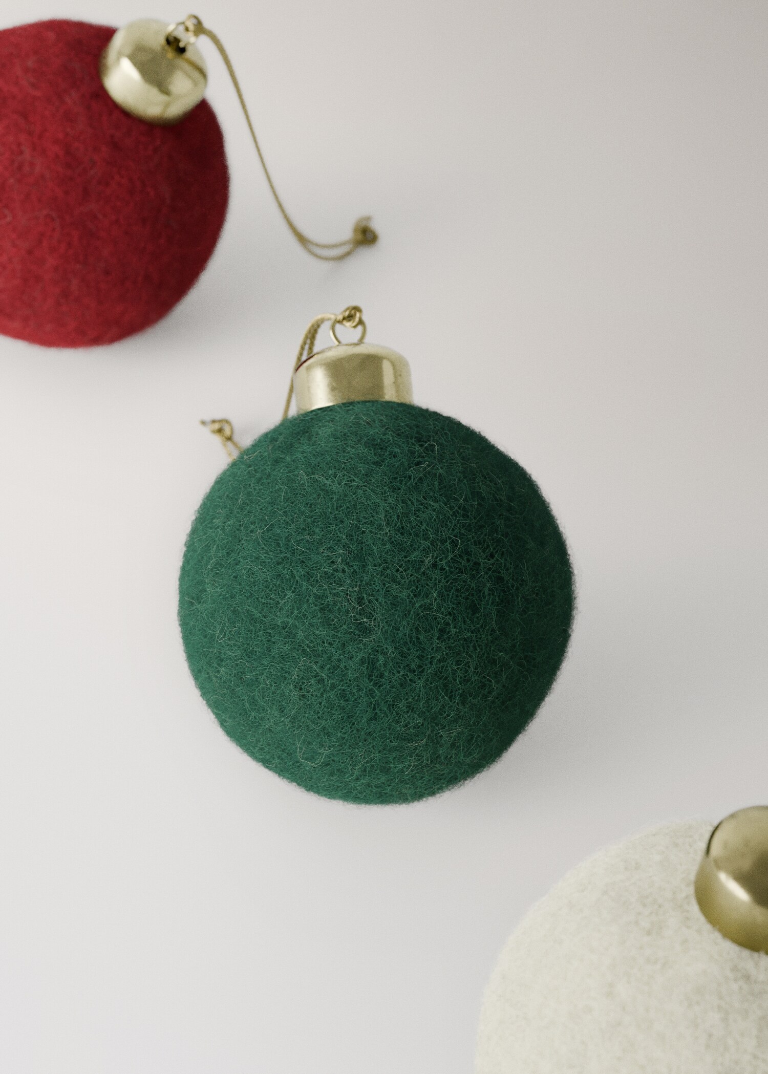 felt ball tree ornaments - Details of the article 4