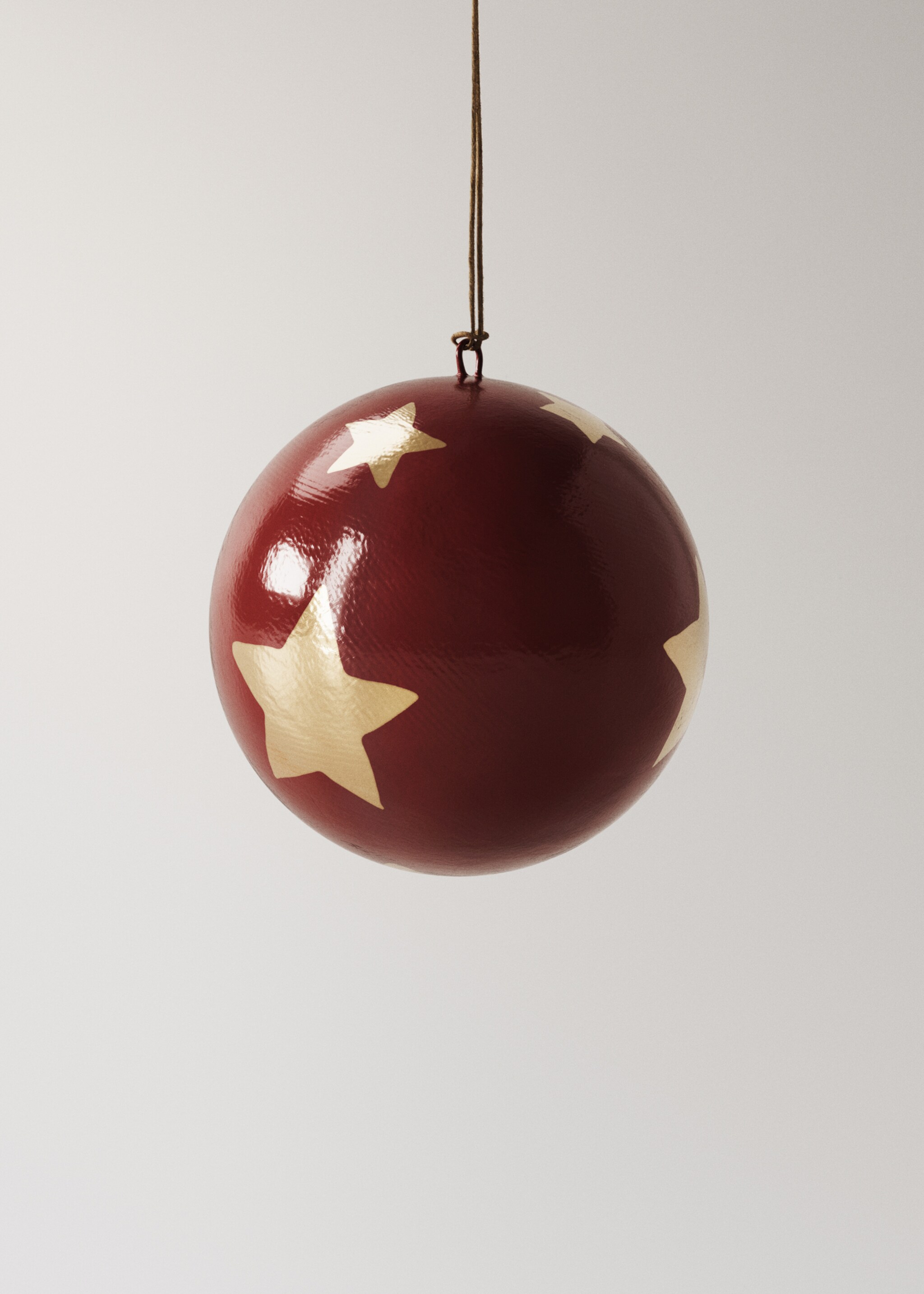 Papier-mâché ornaments - Details of the article 1, Red. Ref: 17008303-00.