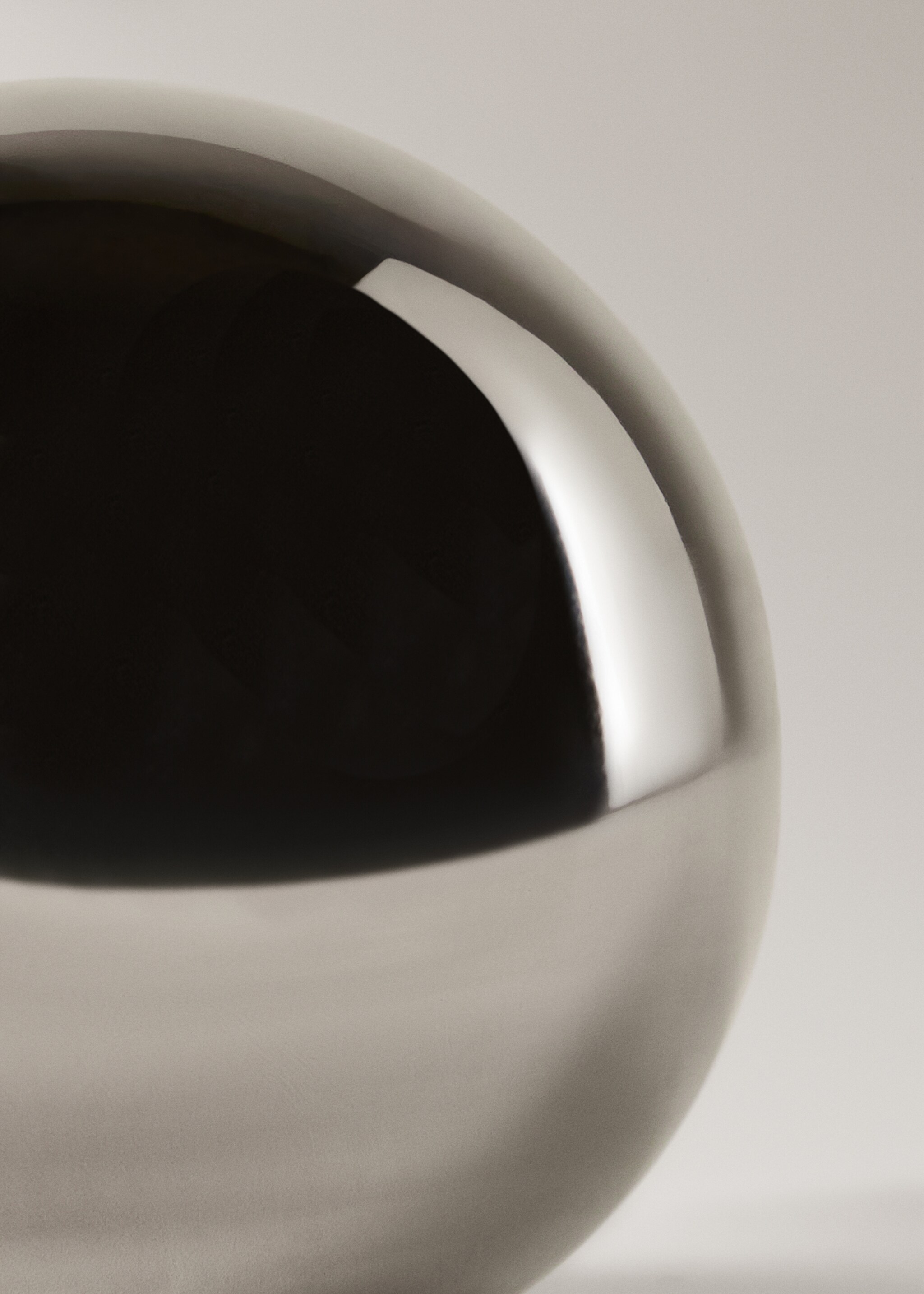 Medium ceramic decorative marble - Details of the article 2, Silver. Ref: 17008305-00.