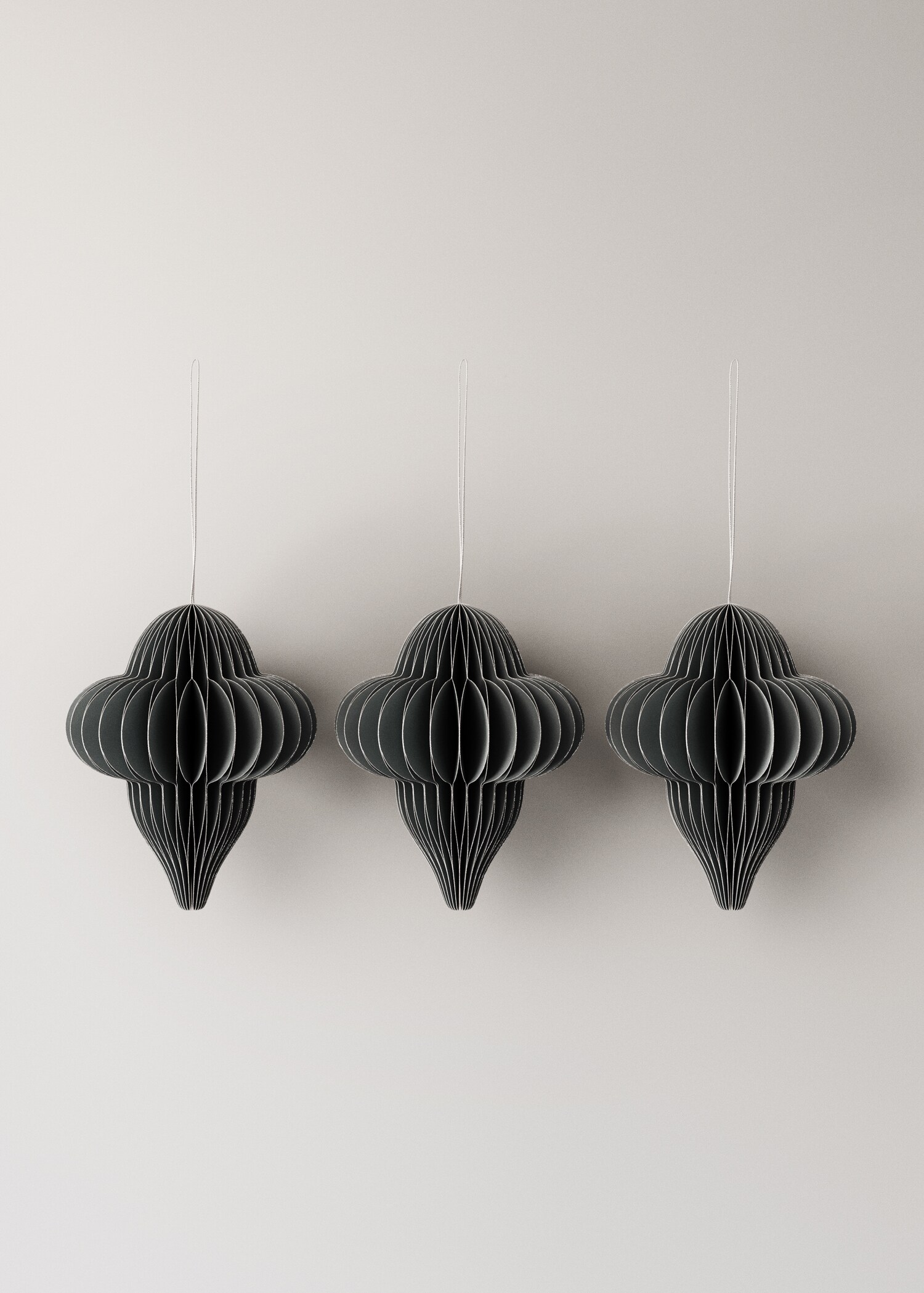 Set of paper Christmas ornaments - Article without model
