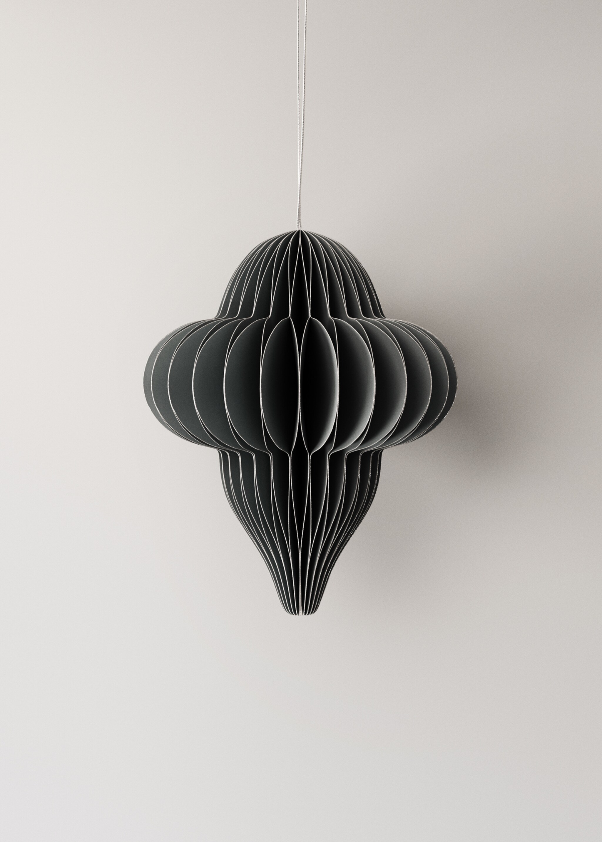 Set of paper Christmas ornaments - Details of the article 1, Grey. Ref: 17008309-00.