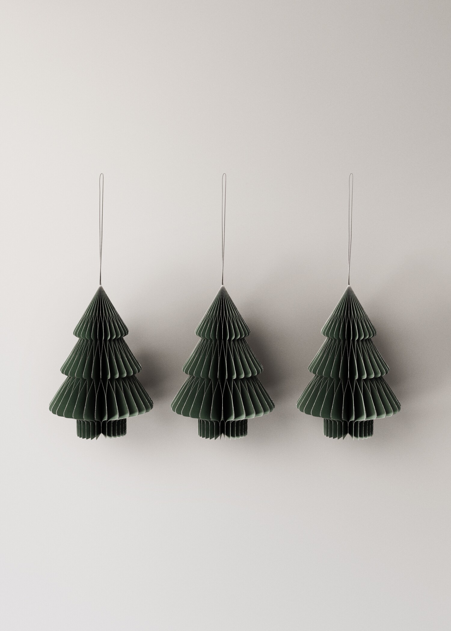 Set of paper tree ornaments - Article without model