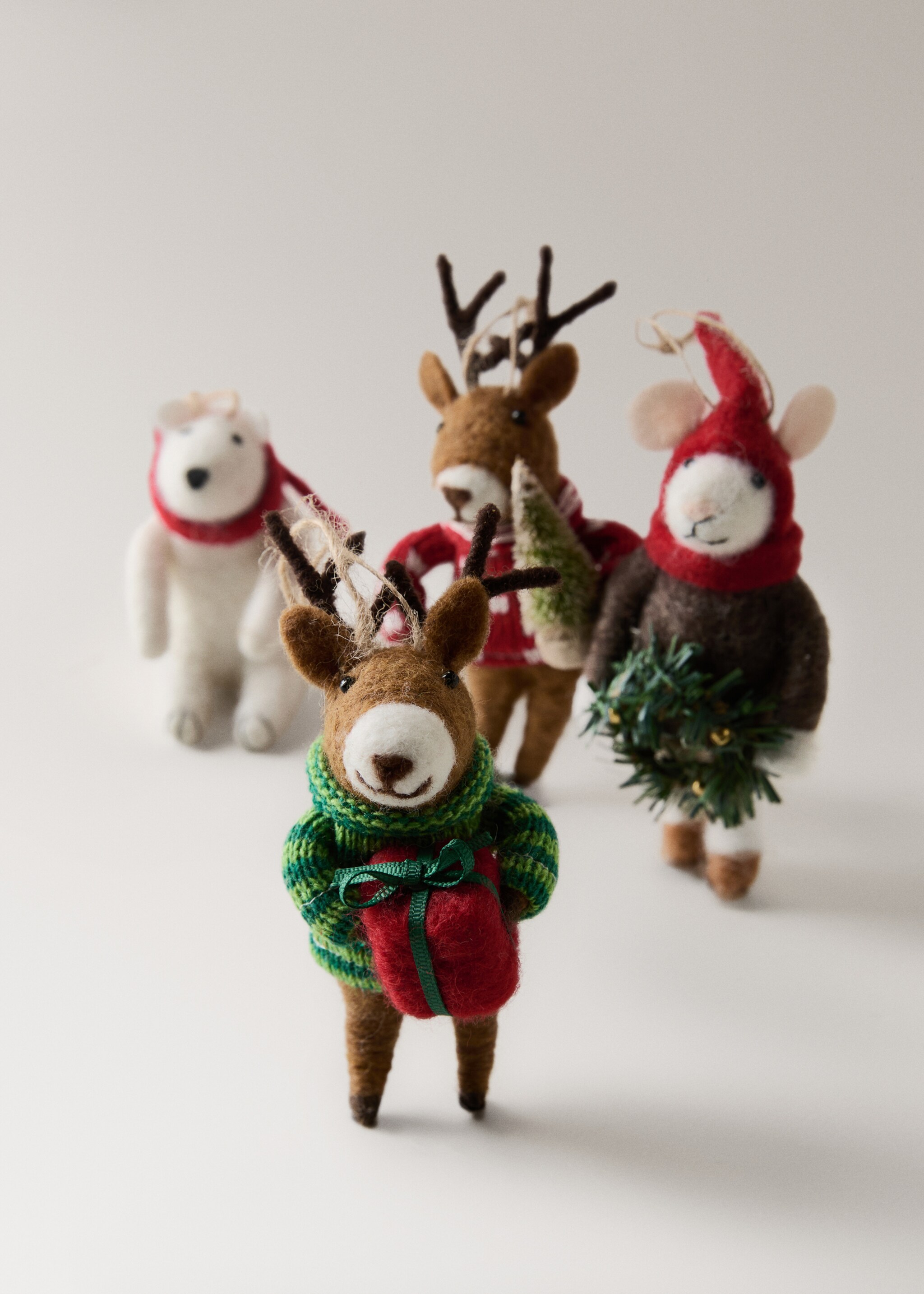 Filztier-Anhänger - Detail des Artikels 3, Braun. Ref: 17008318-00.