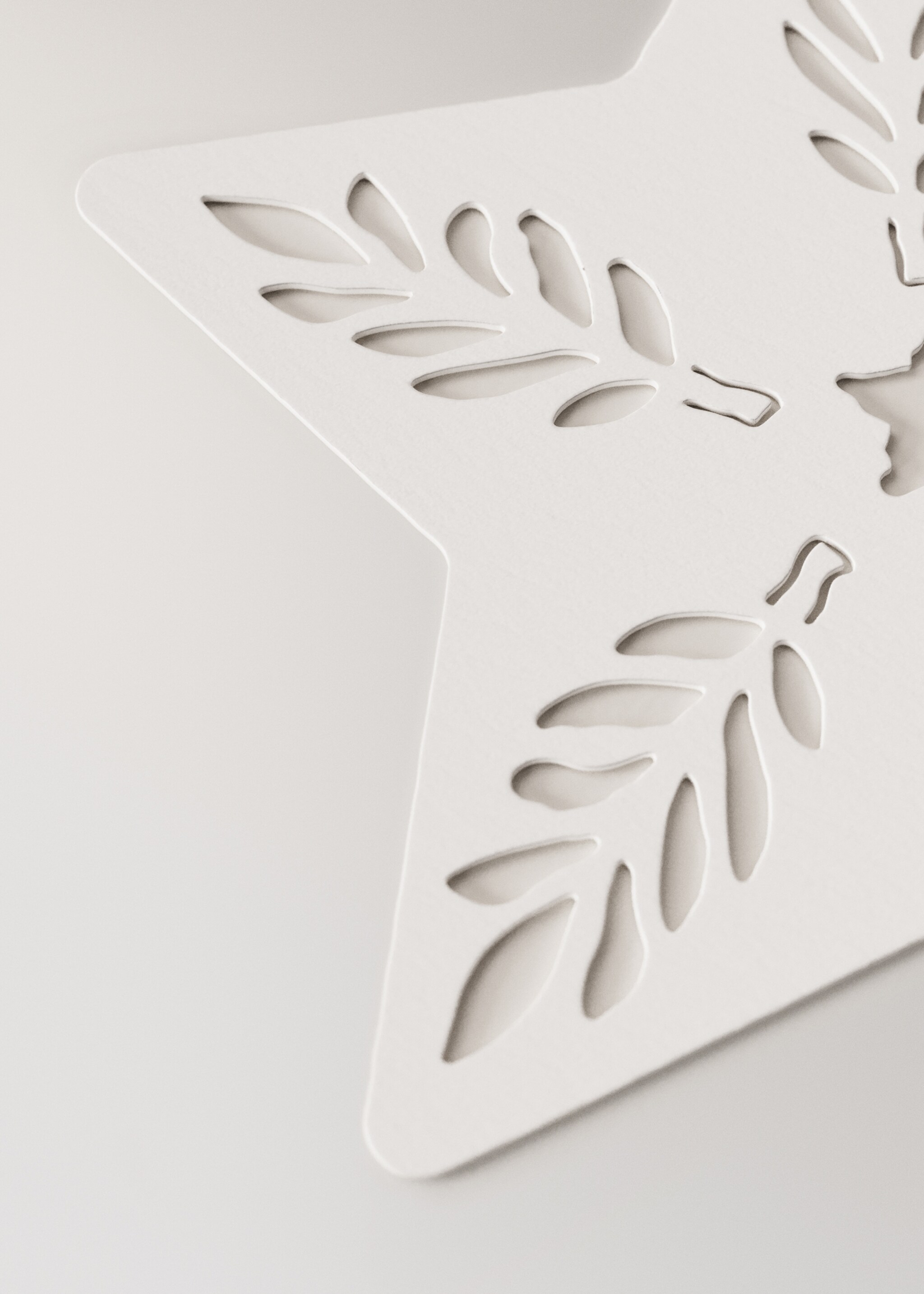 Paper tree ornaments 9 pcs - Details of the article 3, White. Ref: 17008320-00.