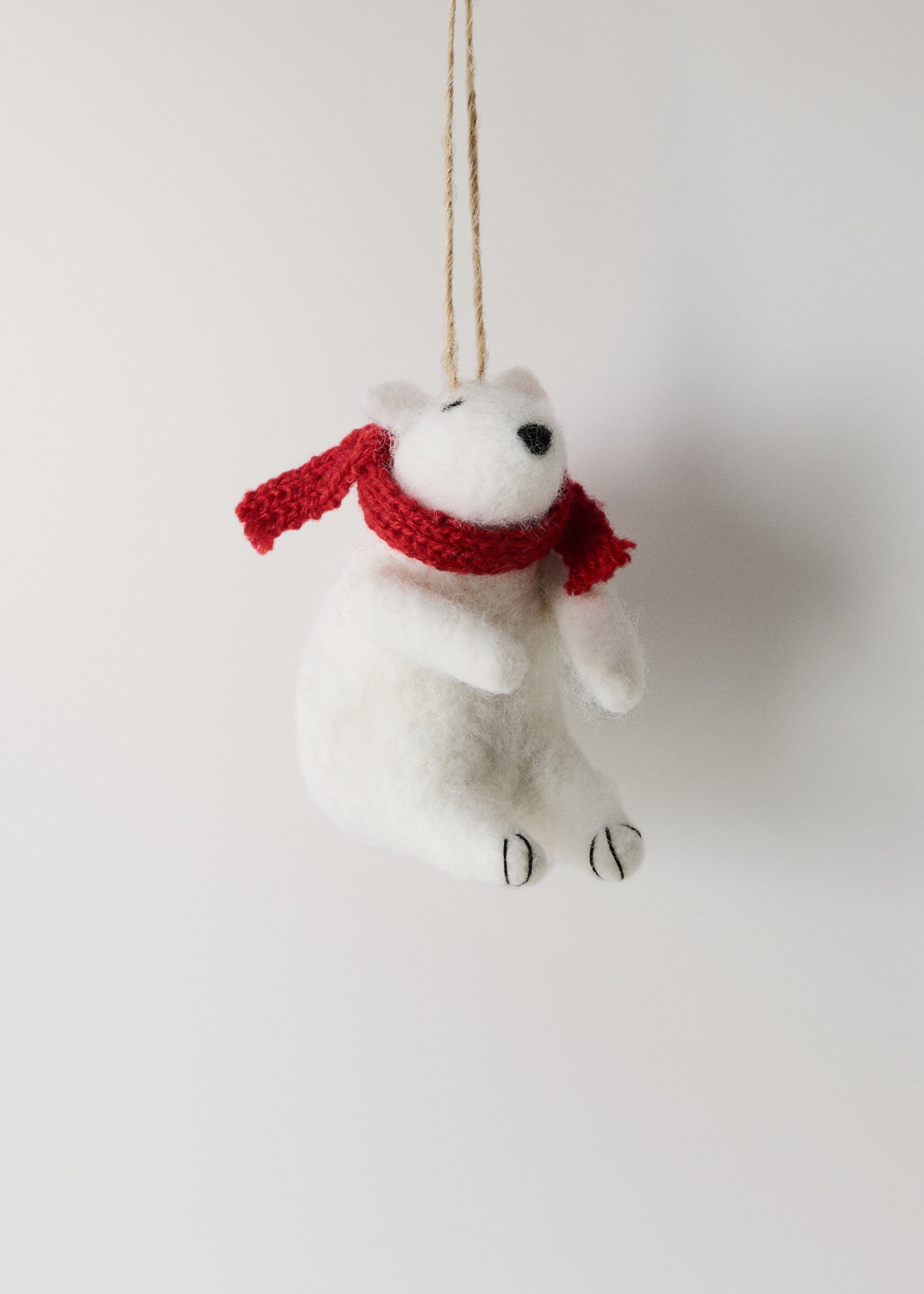 Filztier-Anhänger - Artikel ohne Model, Weiß. Ref: 17008321-00.