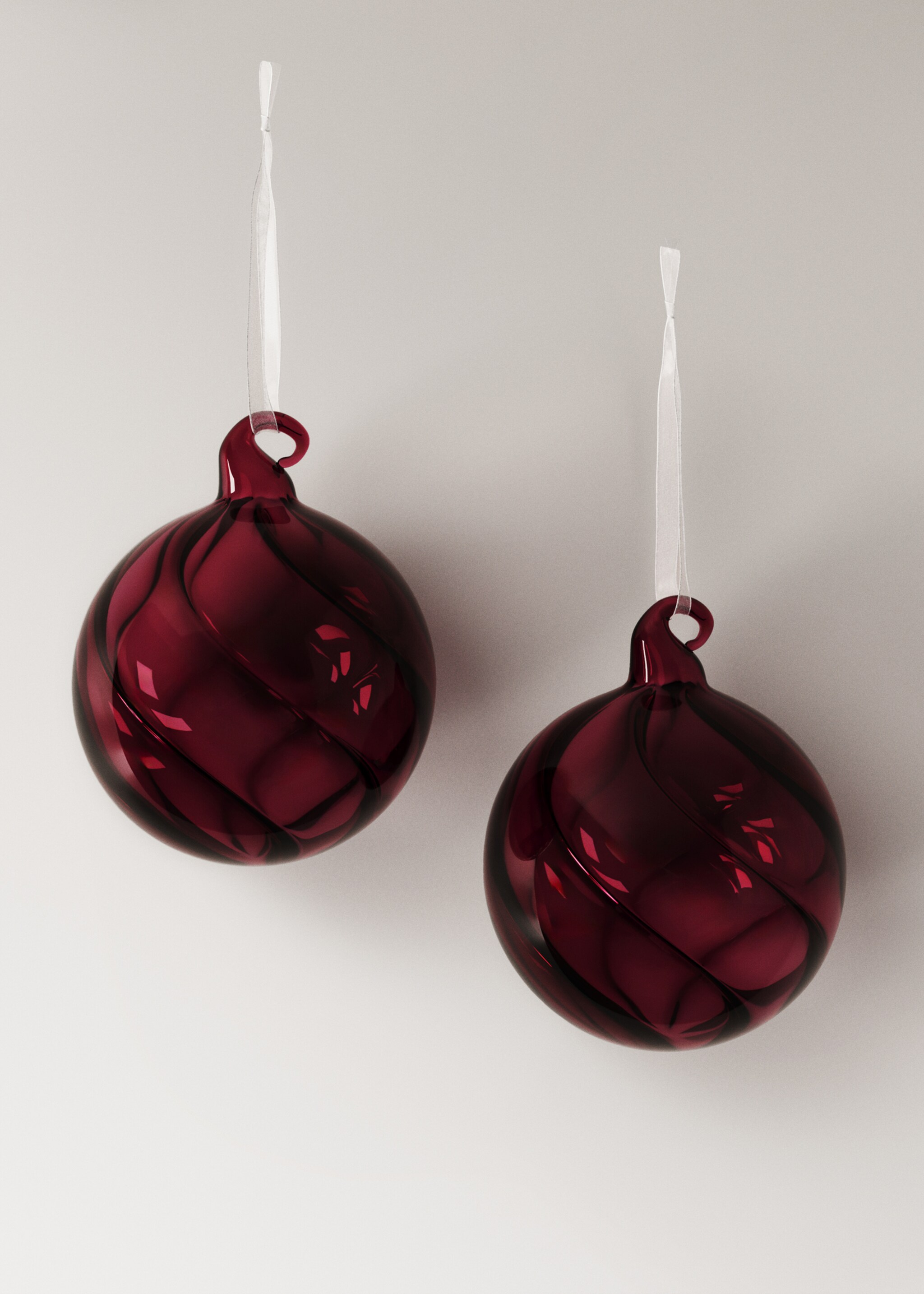 Coloured borosilicate decoration - Article without model, Maroon. Ref: 17008336-00.