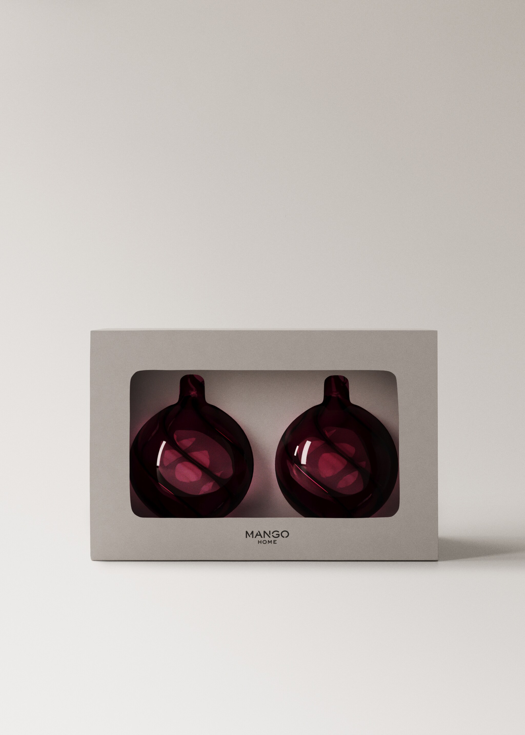 Coloured borosilicate decoration - Details of the article 4, Maroon. Ref: 17008336-00.