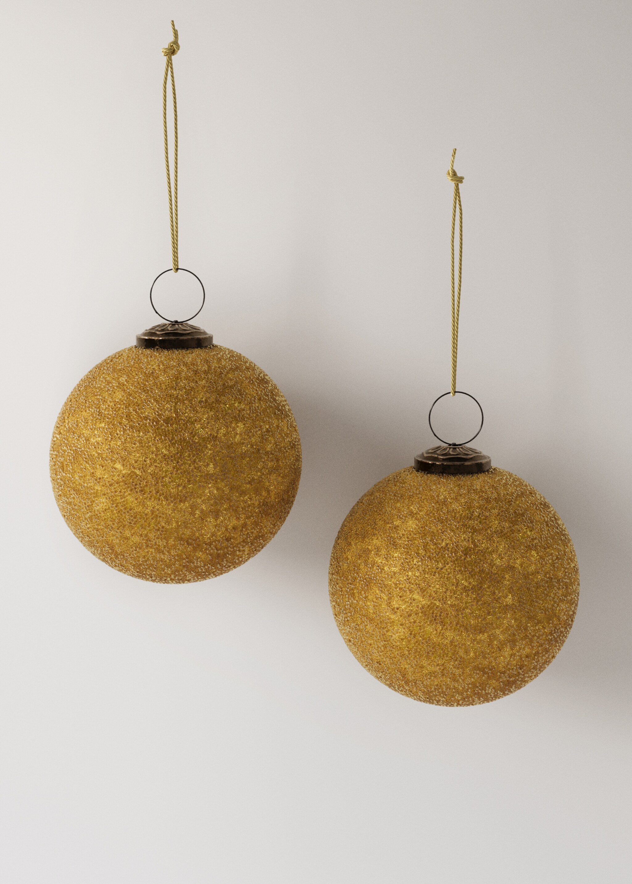 Glitter tree decorations - Article without model, Gold. Ref: 17008640-00.