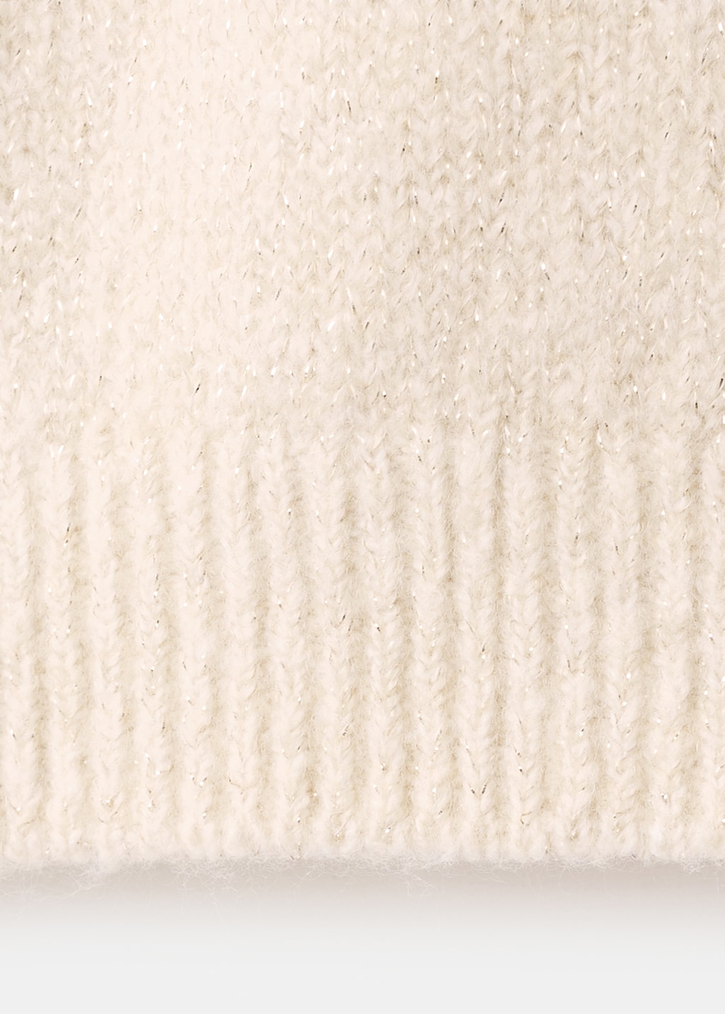 Ruffled glitter sweater