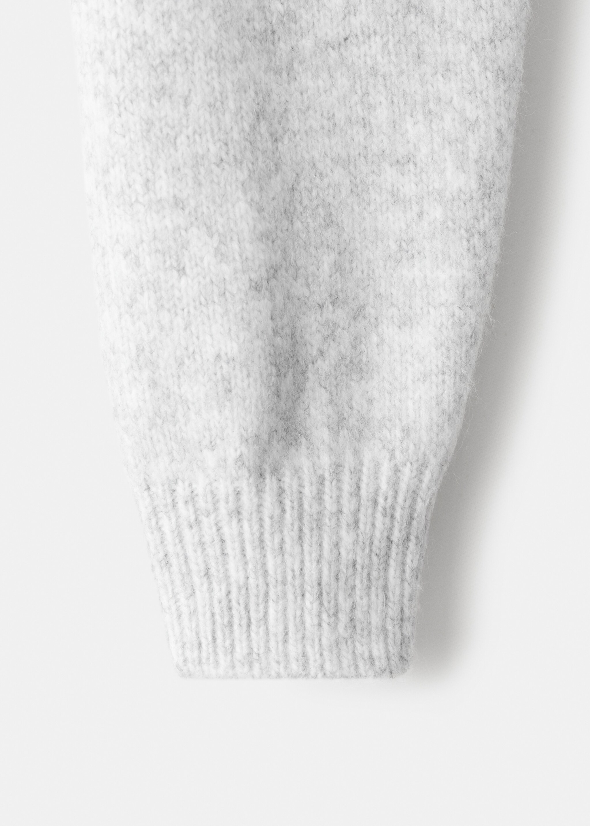 Sweater diamond - Details of the article 0, Light Heather Grey. Ref: 17009108-00.