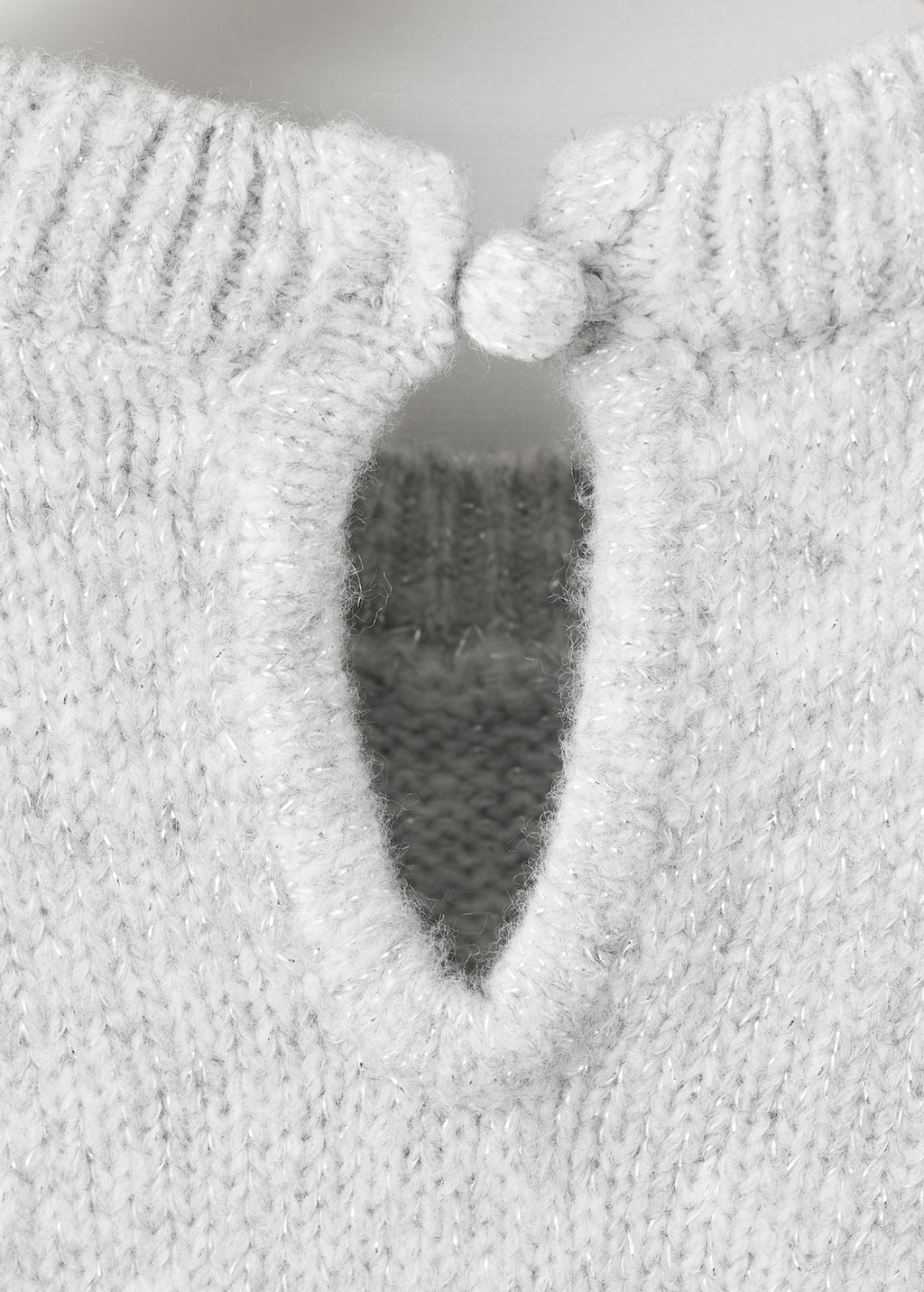 Lurex ruffled sweater