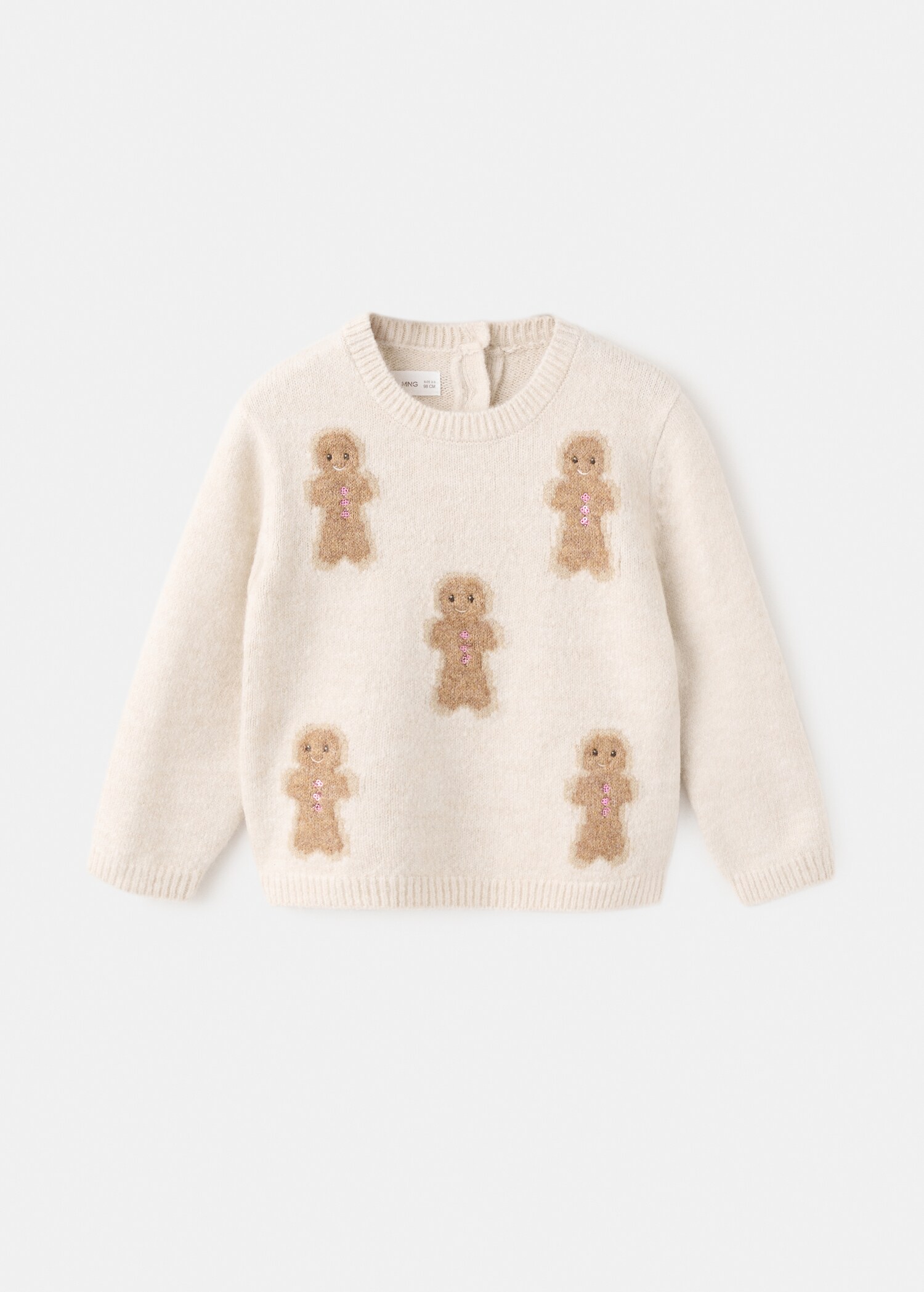 Christmas-print knitted sweater - Article without model