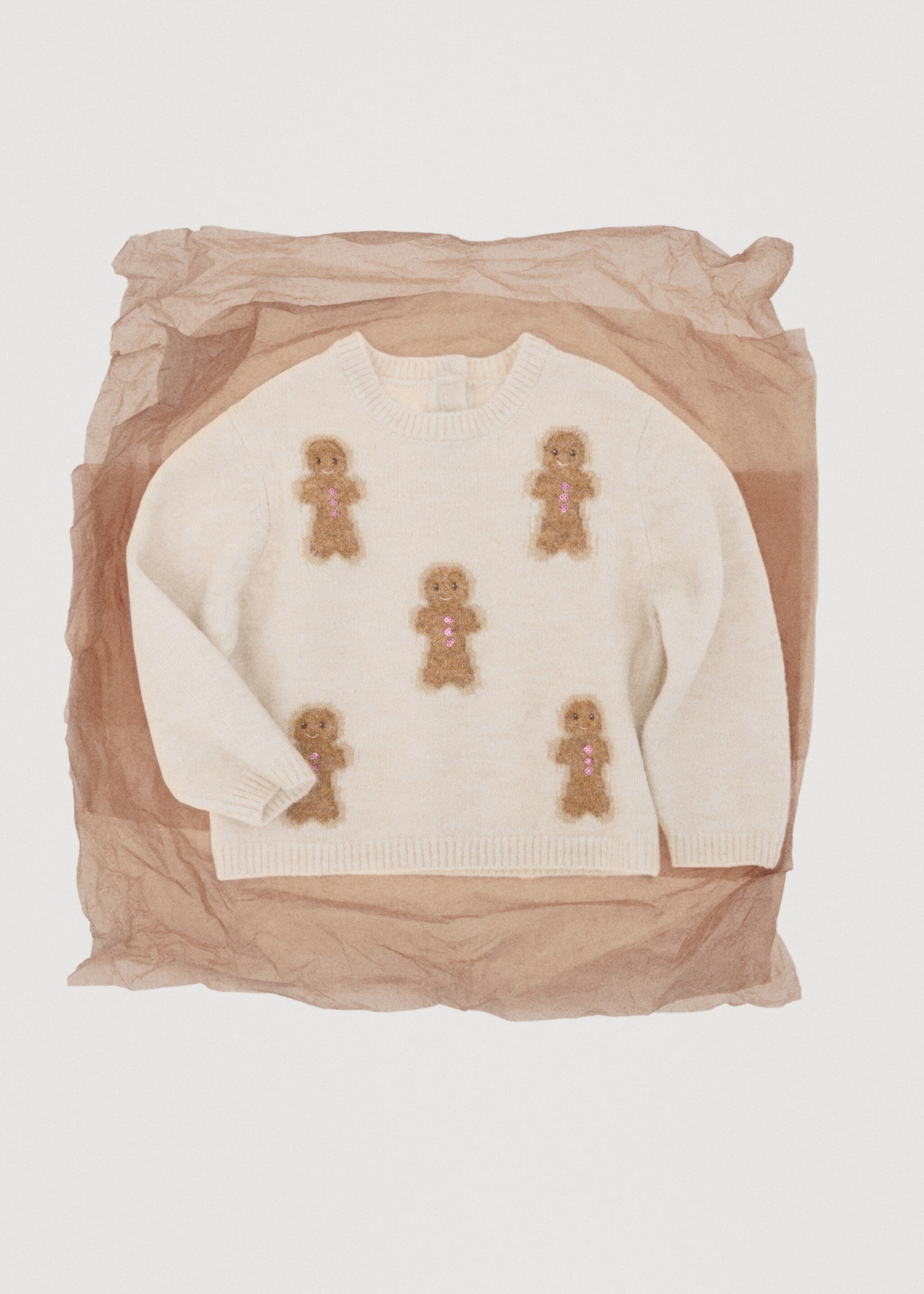 Jersei punt estampat nadalenc - Detall de l'article 7, Beige. Ref: 17009113-00.