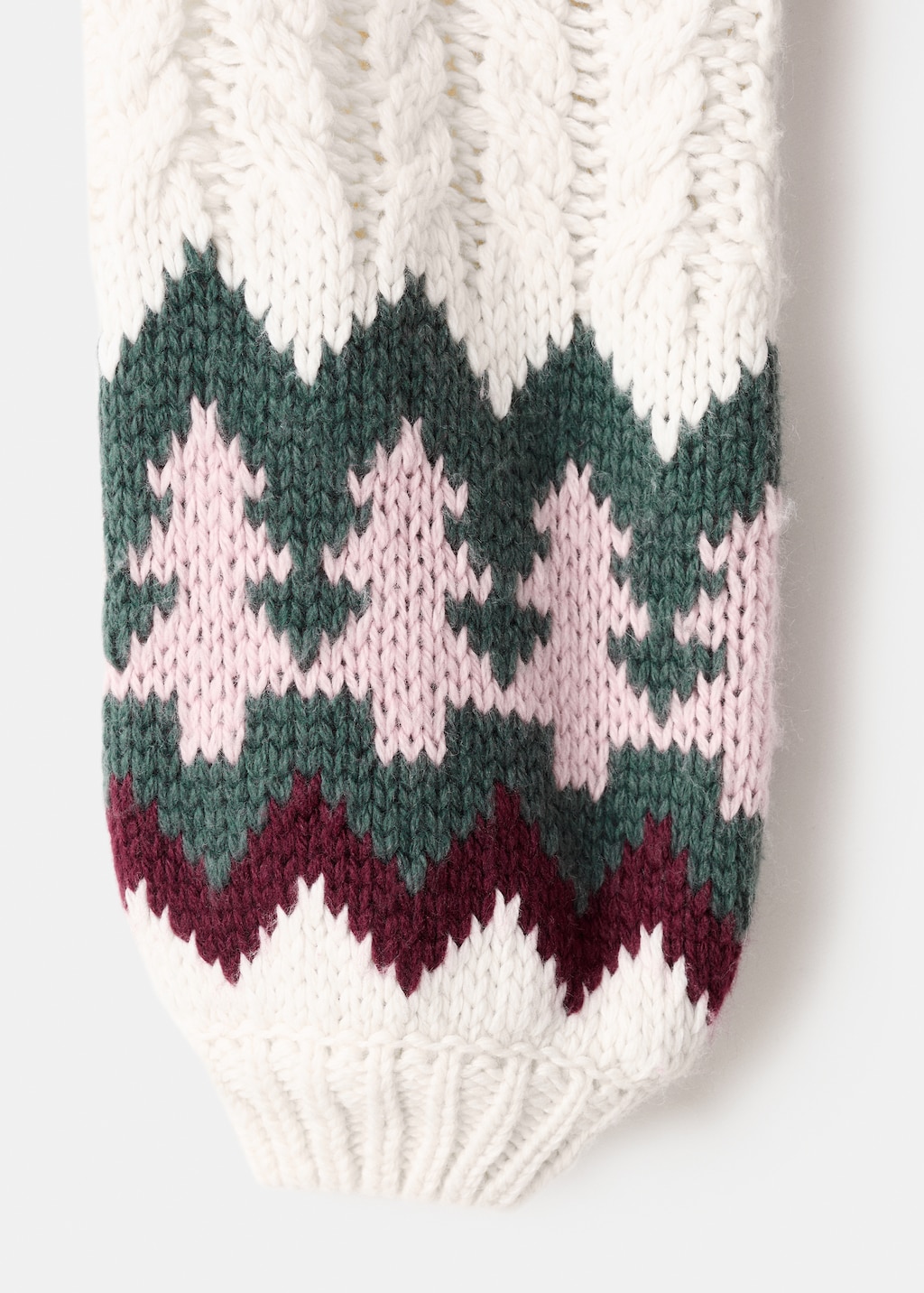 Christmas-print knitted sweater