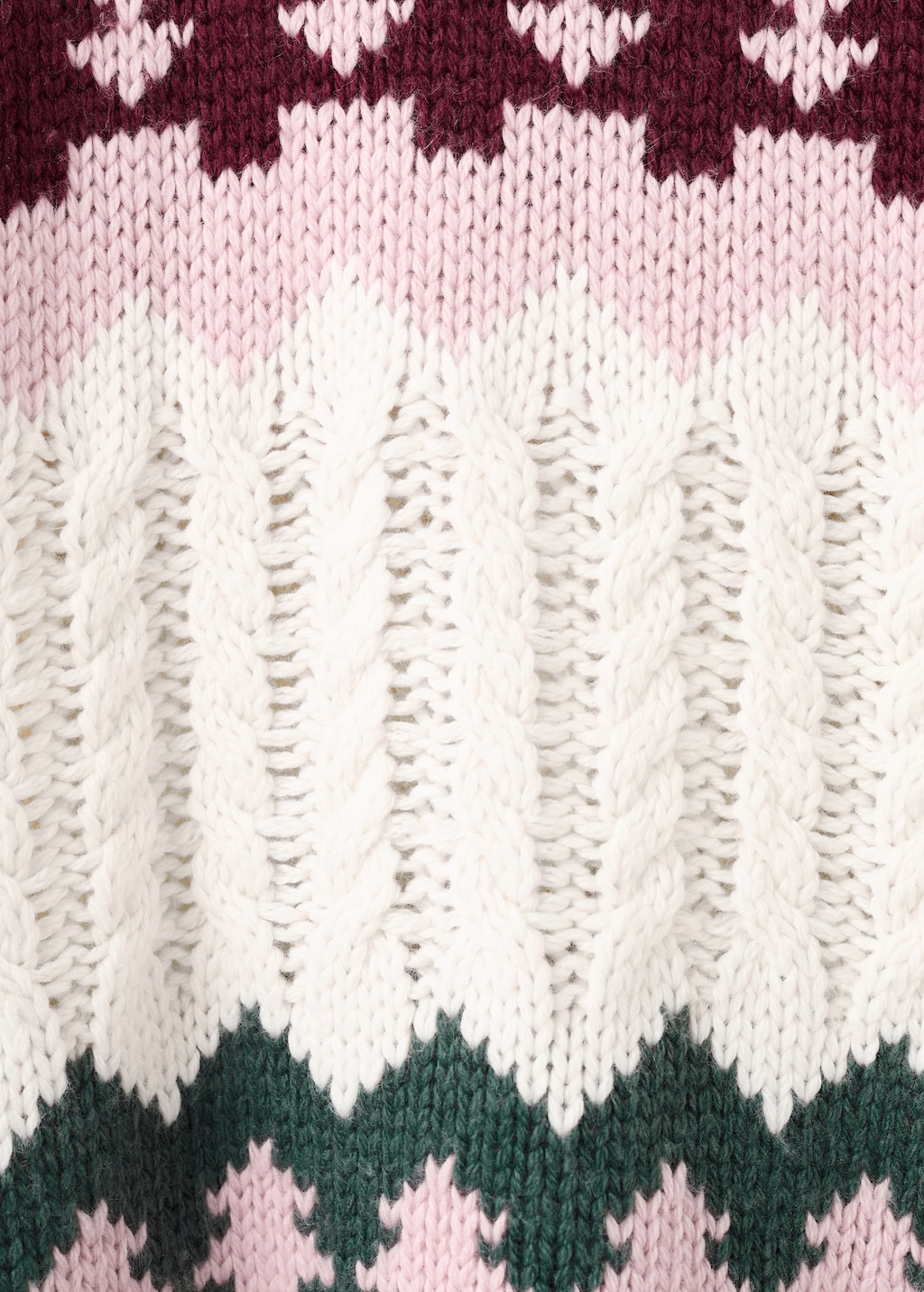 Christmas-print knitted sweater