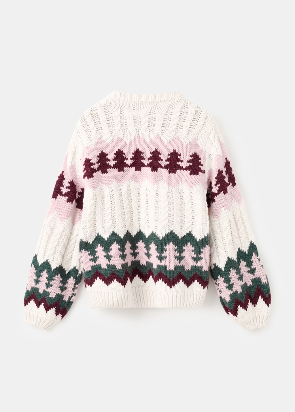 Christmas-print knitted sweater