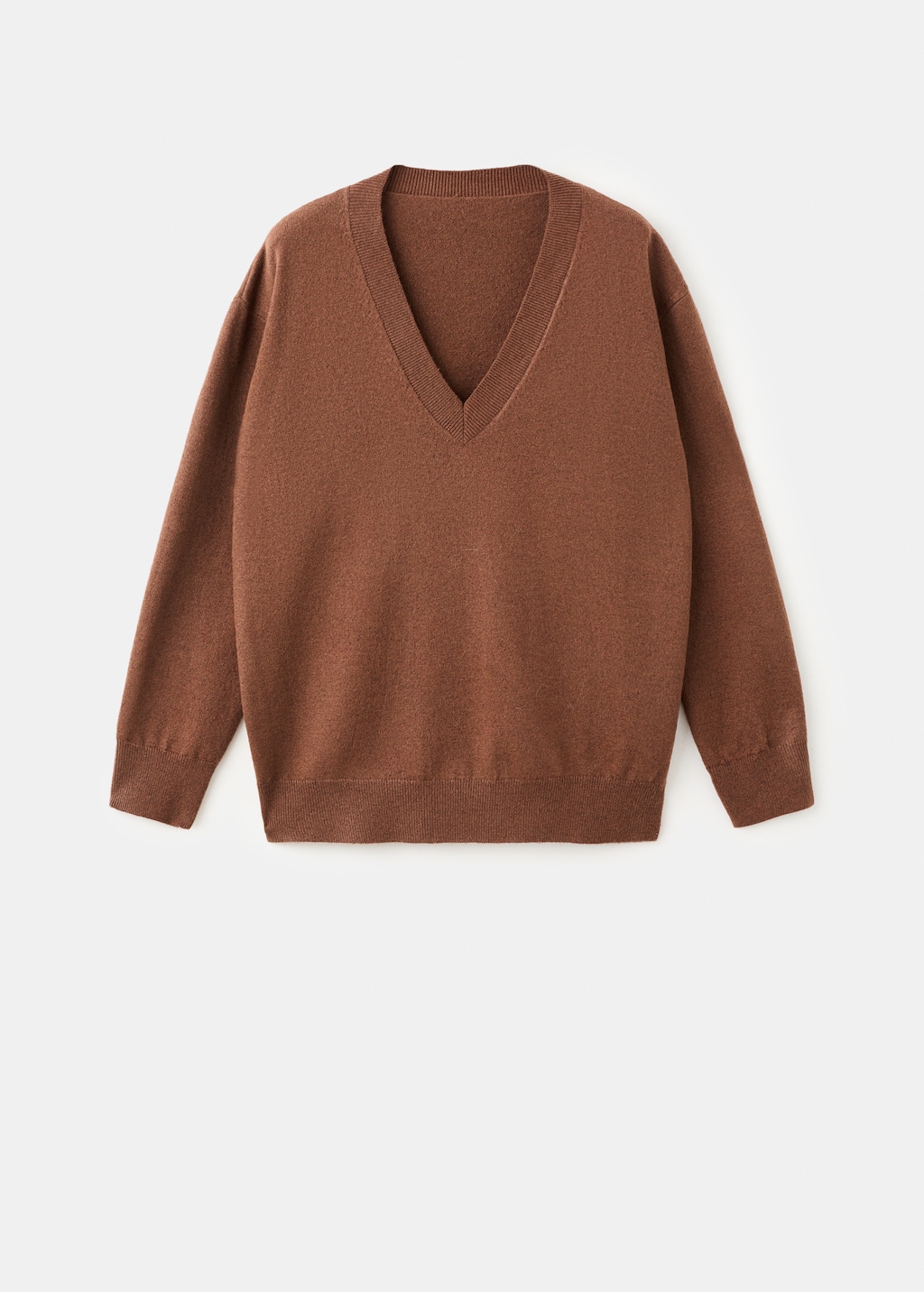 Mango Fine-knit V-neck sweater
