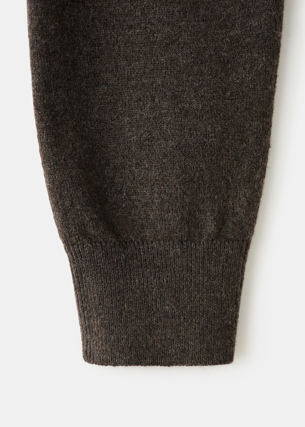 Fine-knit V-neck sweater