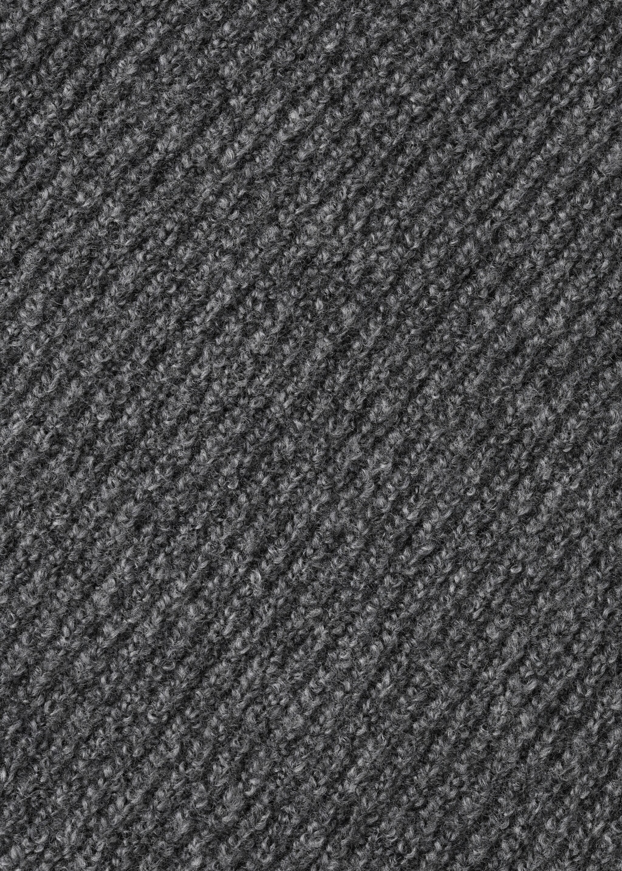 Asymmetrical sweater with metallic detail - Details of the article 0, Medium Heather Grey. Ref: 17009116-00.
