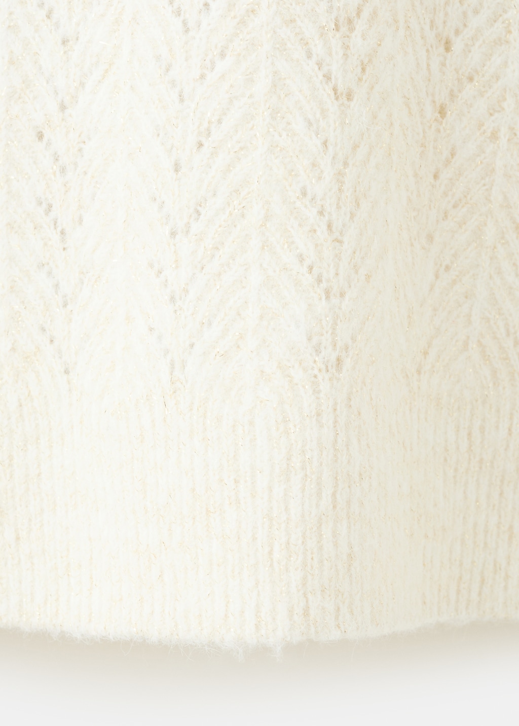 Mango Cable-knit lurex sweater thumbnail