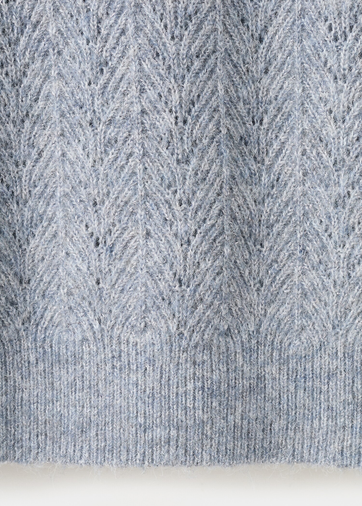 Cable-knit lurex sweater - Details of the article 0