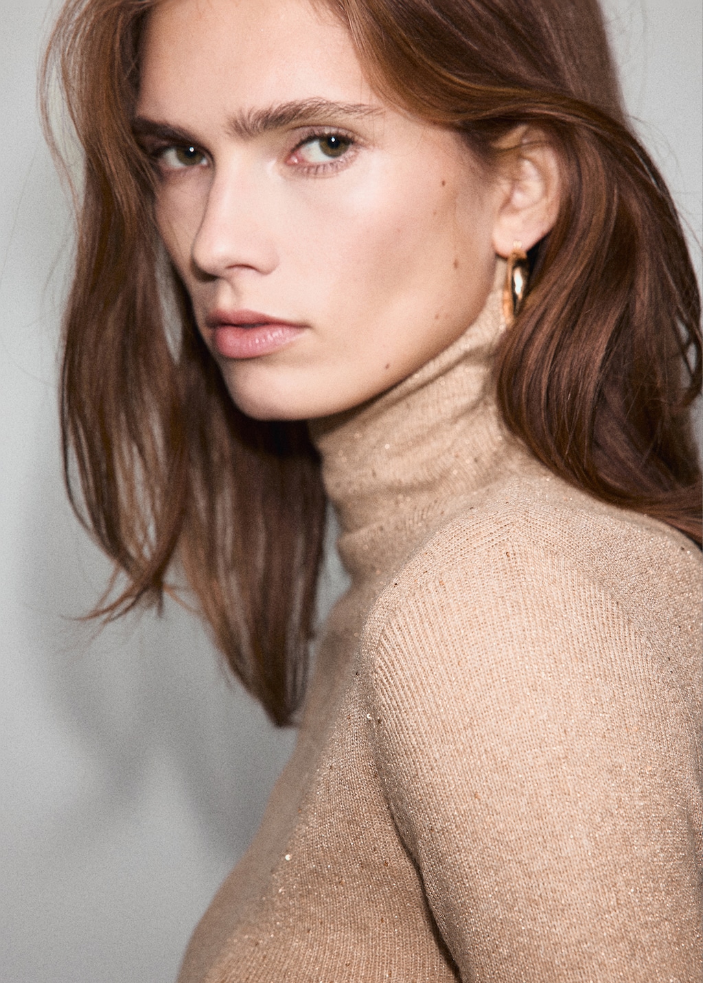 Lurex perkins-neck sweater