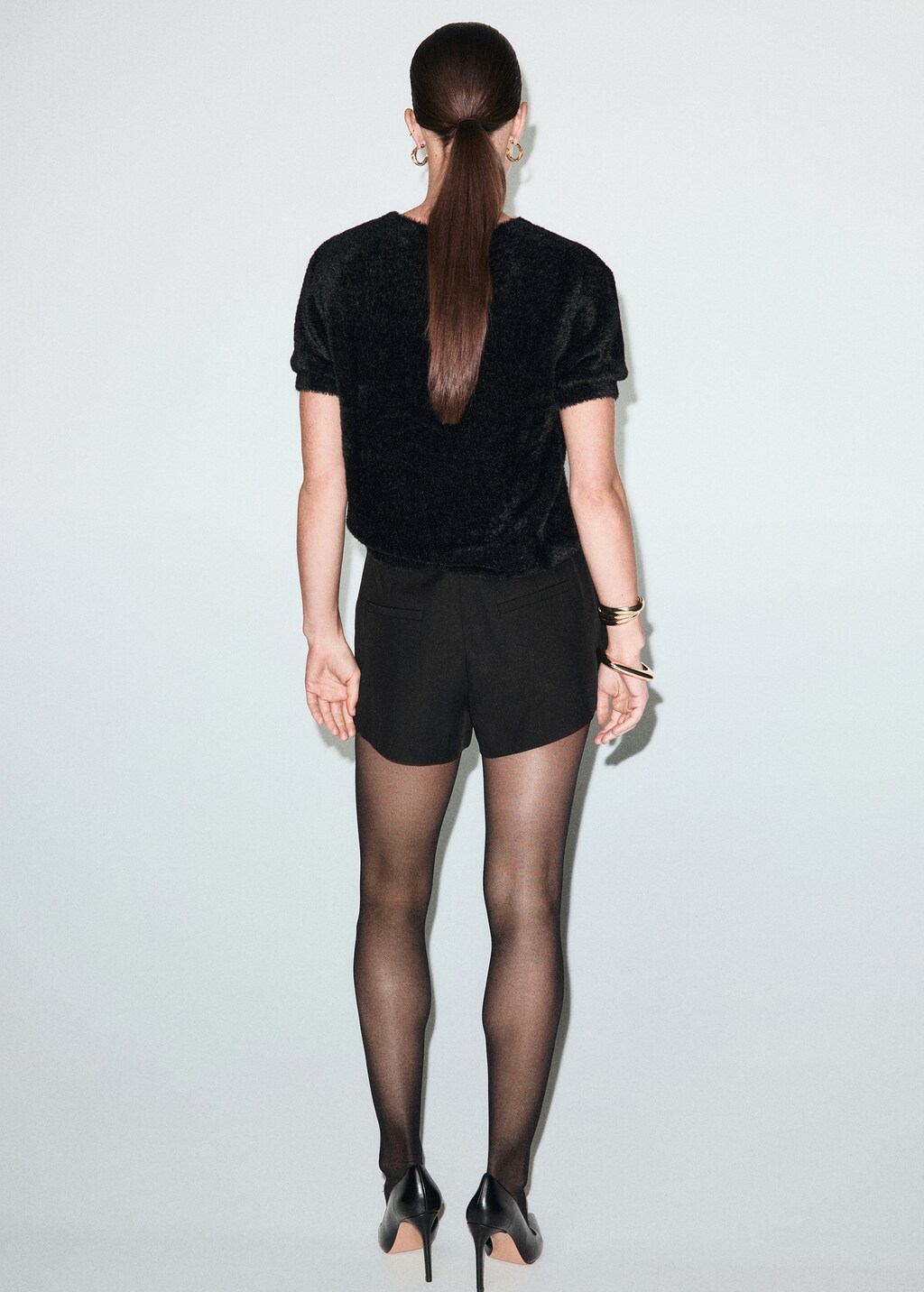 Mango Faux-fur sweater thumbnail