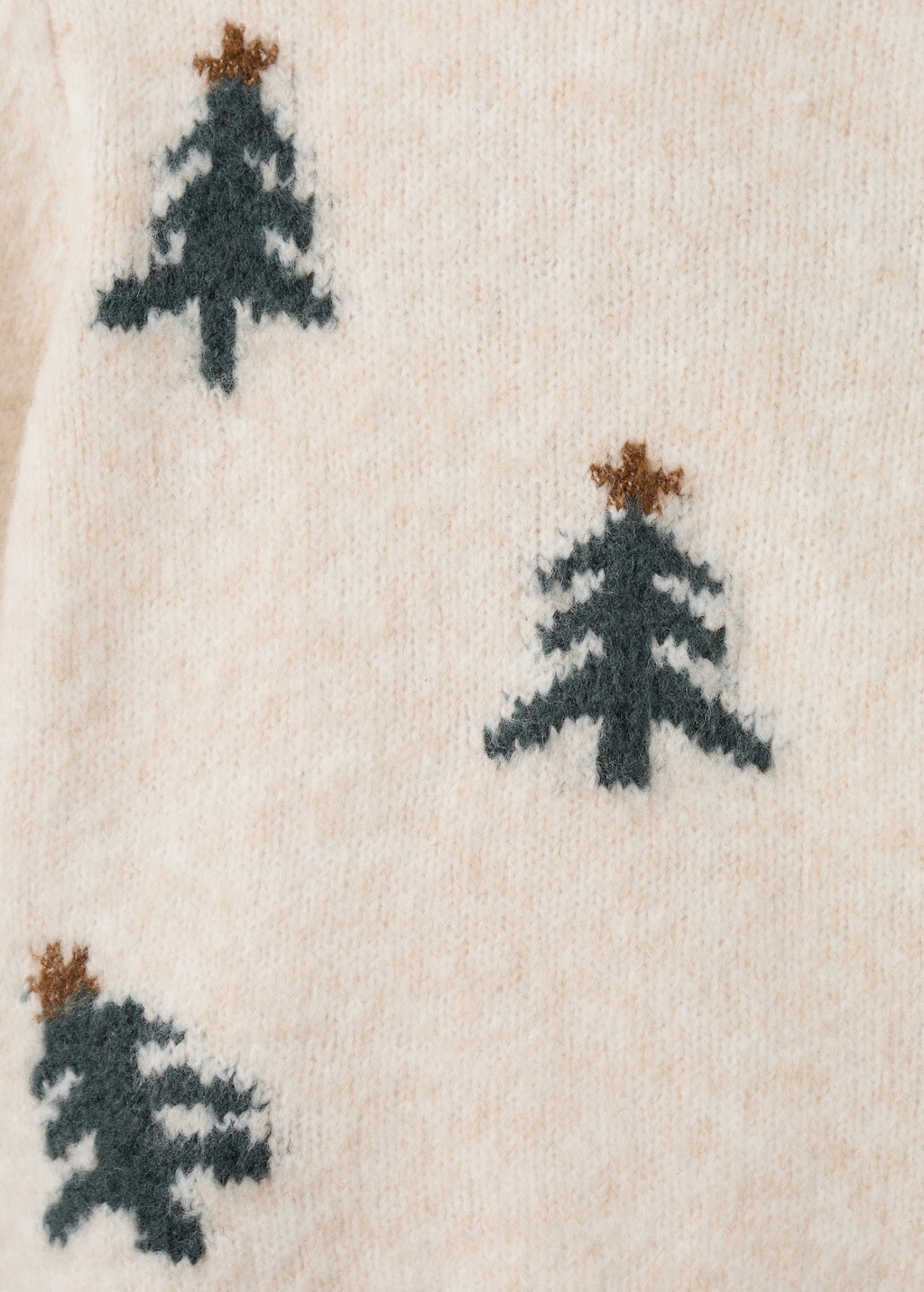 Printed knit sweater