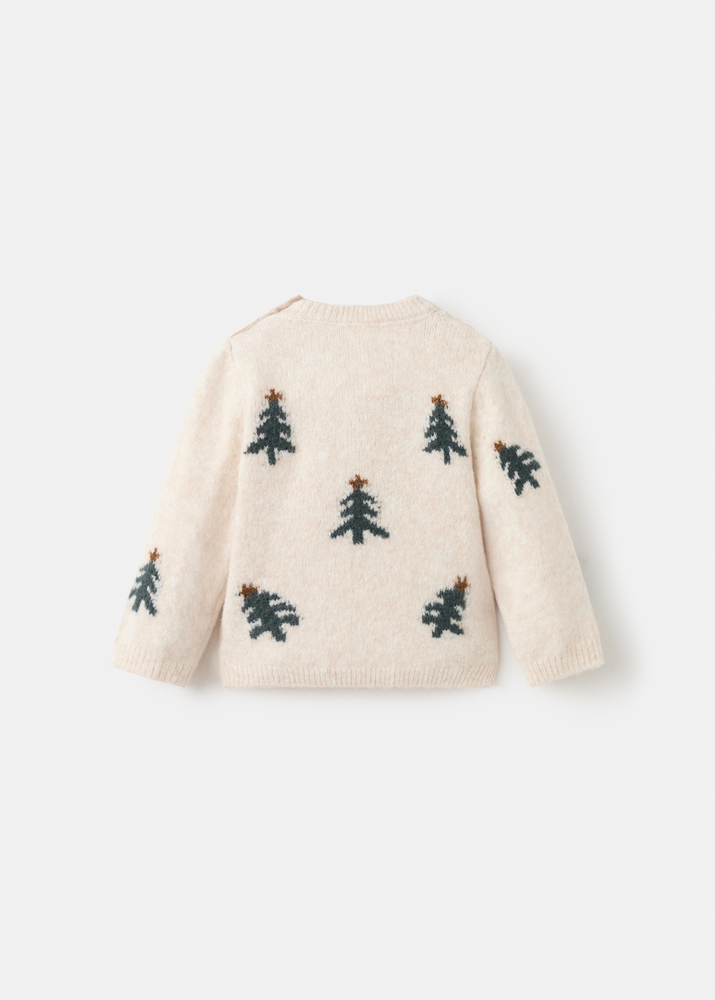 Printed knit sweater