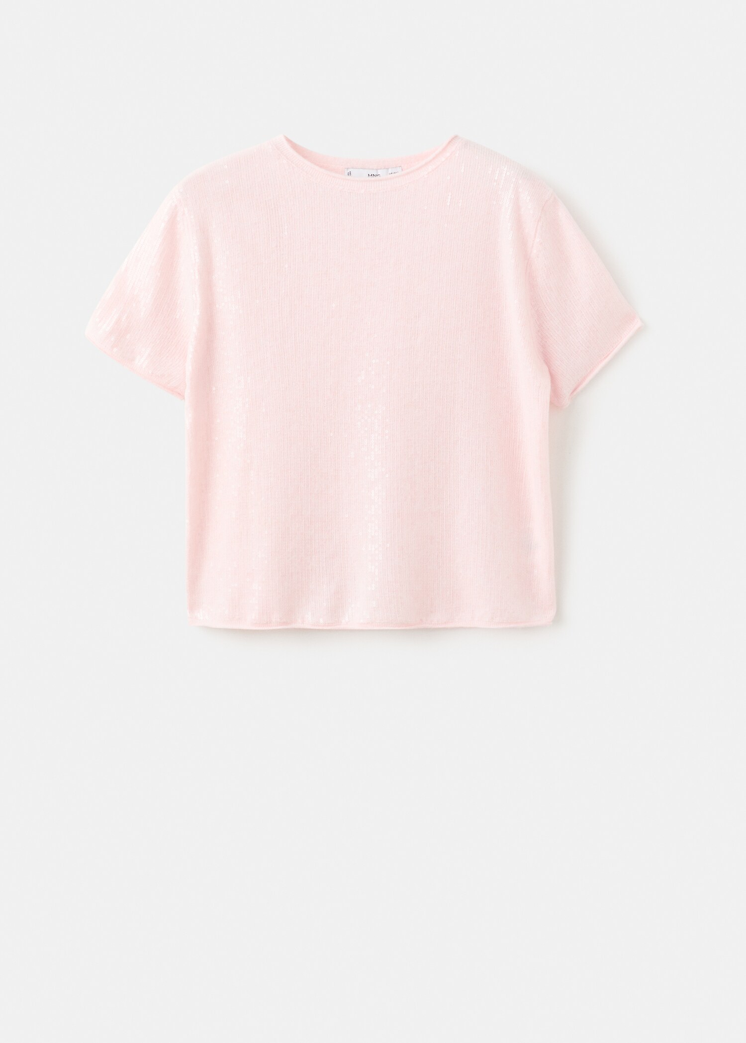 Pull manches courtes à paillettes - Article sans modèle