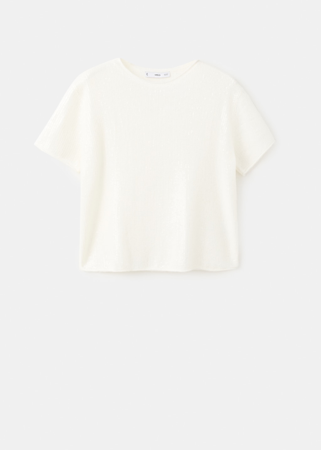 Mango Short-sleeved sequin sweater