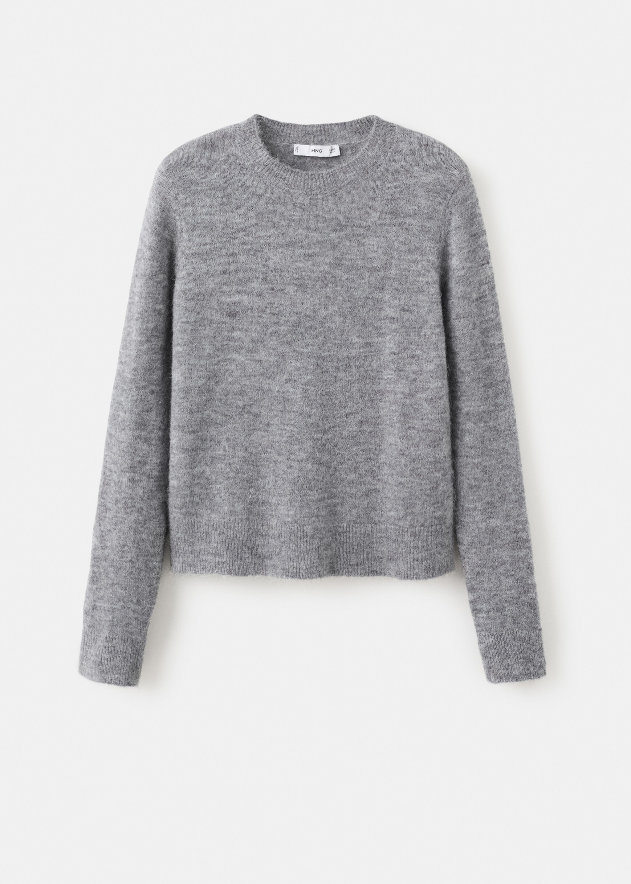 Knitted wool blend sweater - Article without model, Grey. Ref: 17009128-00.