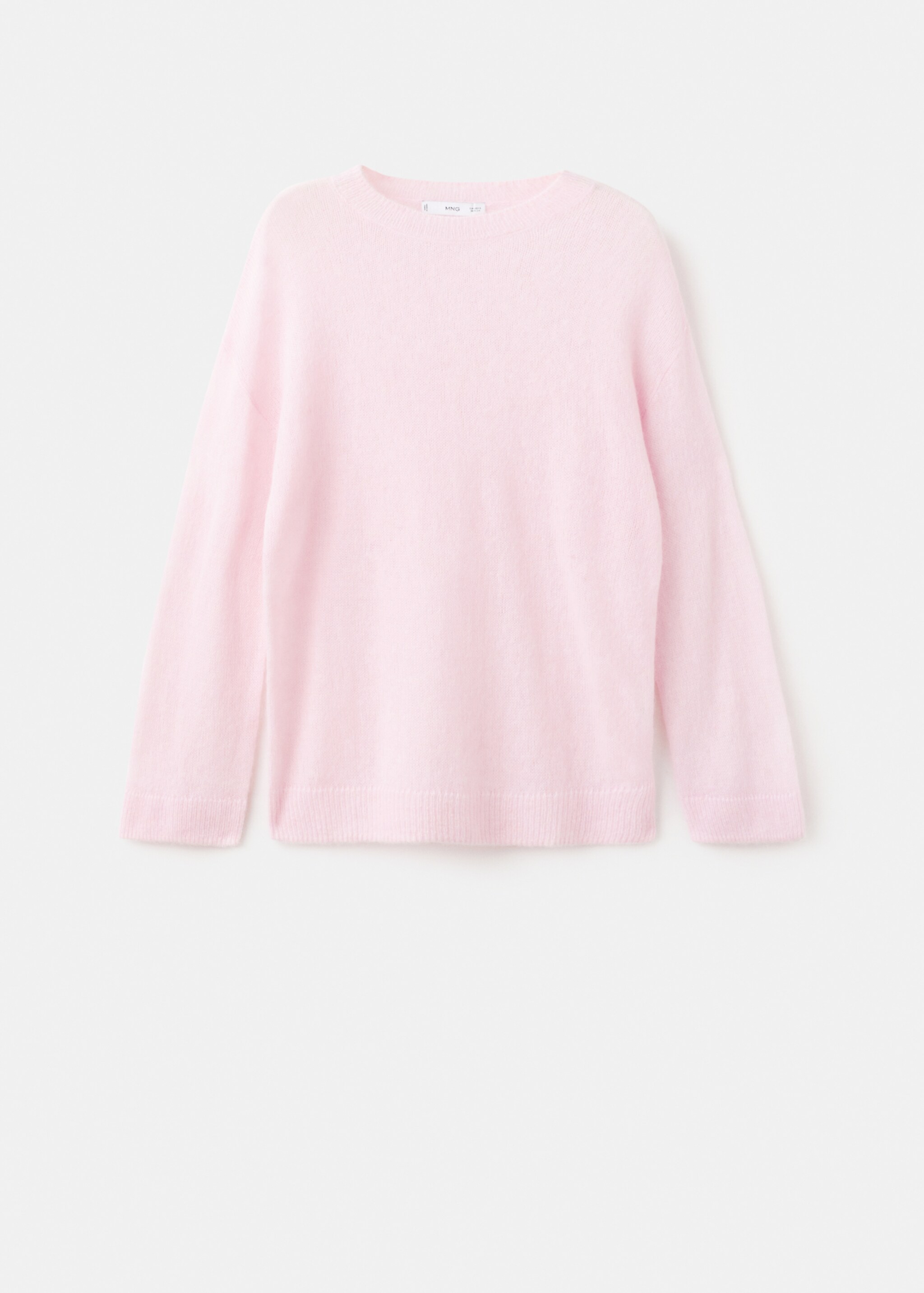 Wool and alpaca-blend sweater - Article without model, Pastel Pink. Ref: 17009129-00.