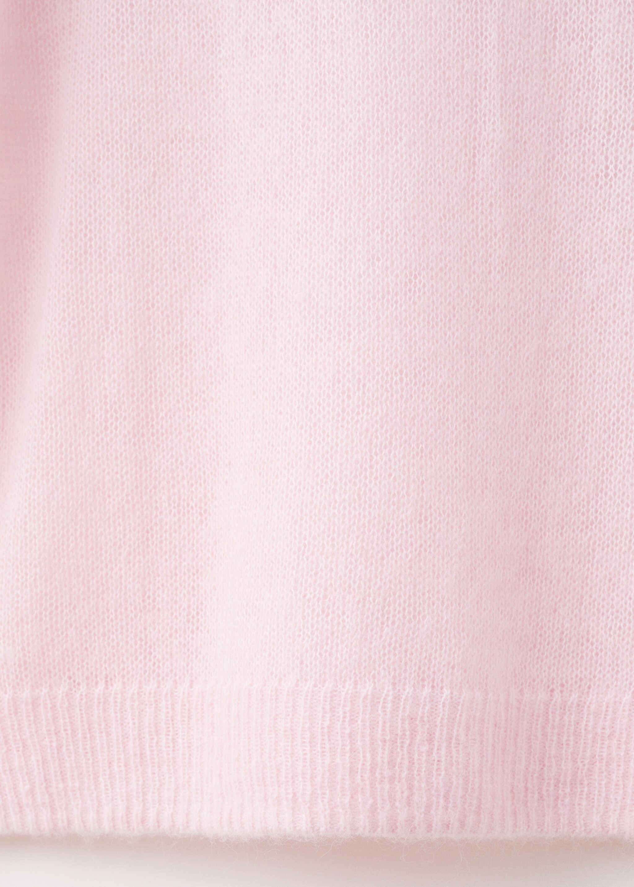 Wool and alpaca-blend sweater - Details of the article 0, Pastel Pink. Ref: 17009129-00.