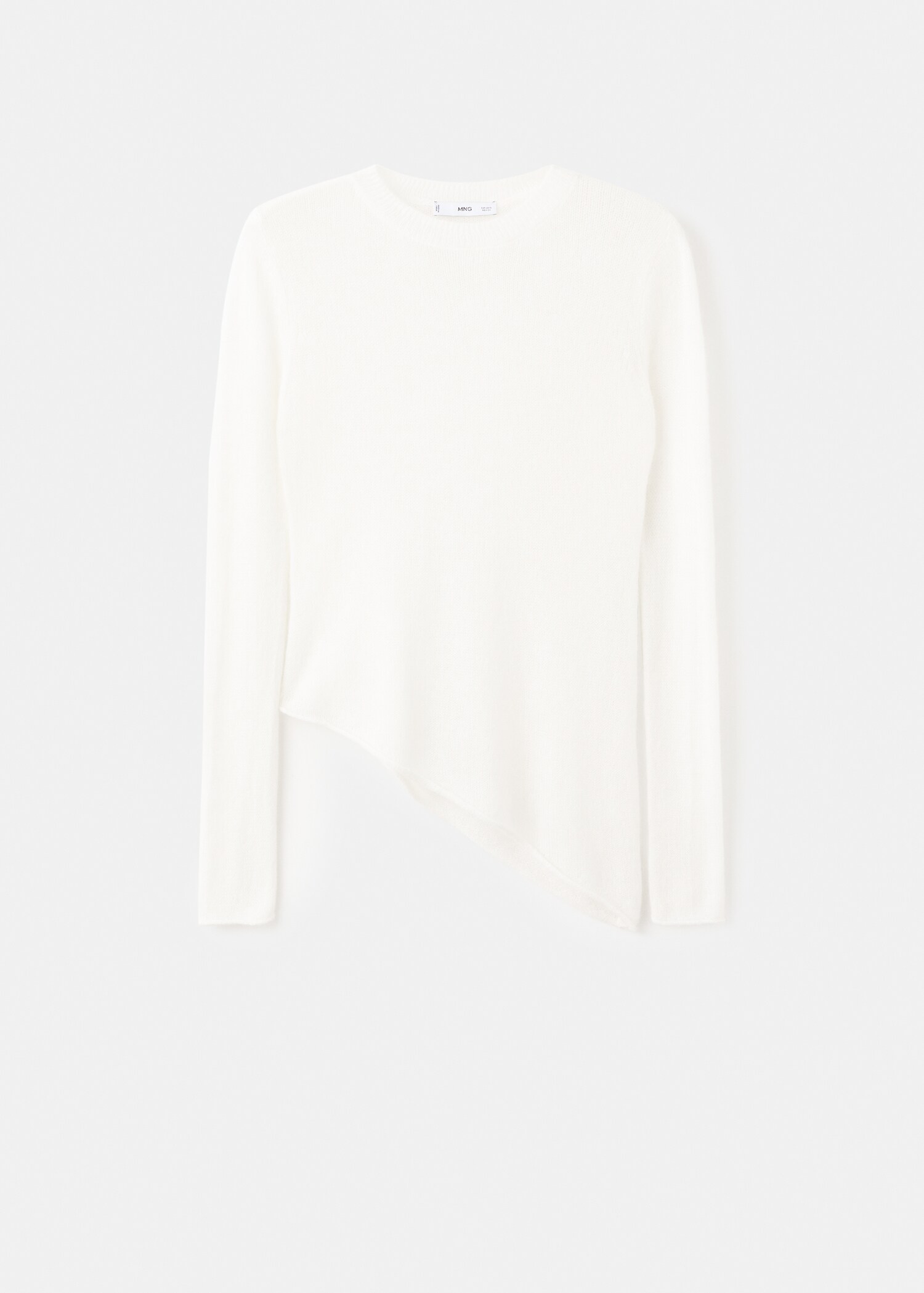 Asymmetrical alpaca and wool blend sweater - Article without model