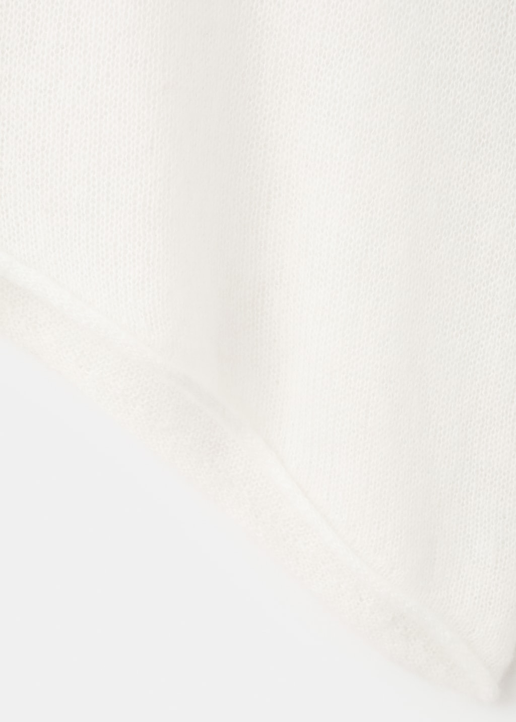 Asymmetrical alpaca and wool blend sweater