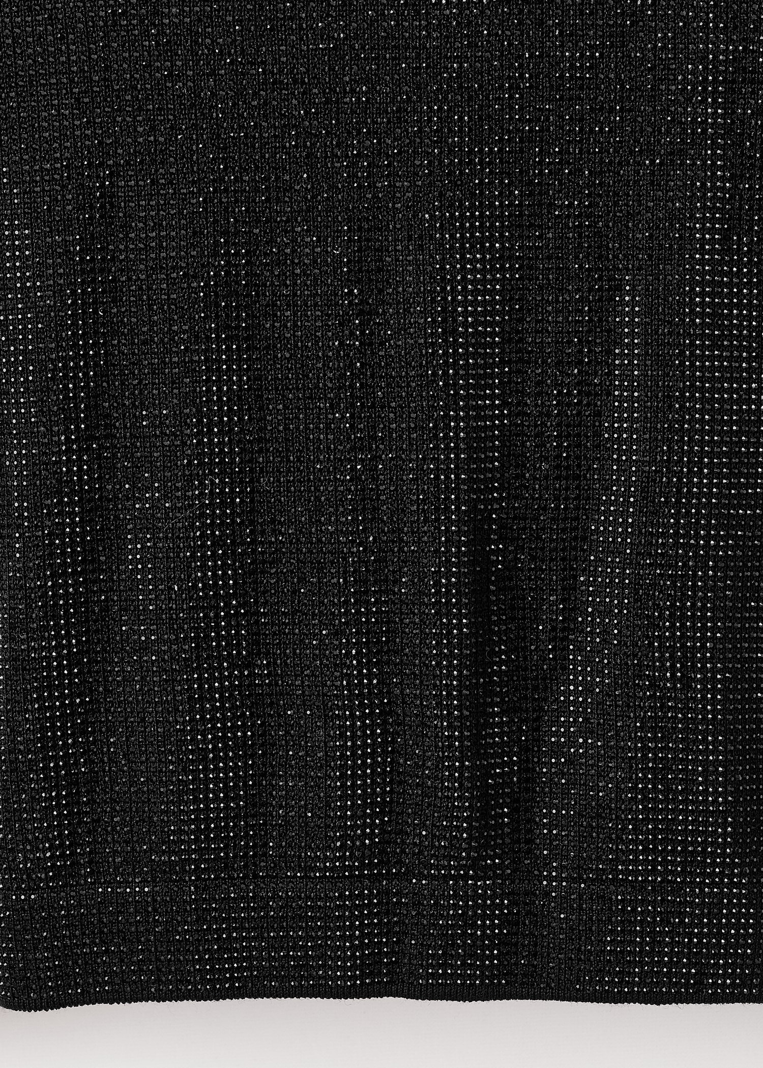 Cropped sweater with crystals - Details of the article 0